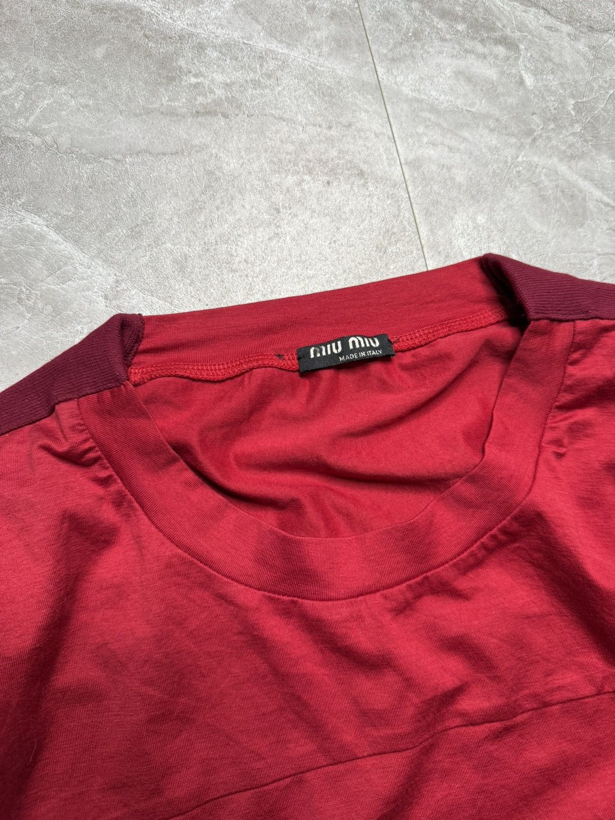 Miu Miu Miu miu S/S 07 Elastic Jersey Cotton Top Size US M / EU 48-50 / 2 - 2 Thumbnail