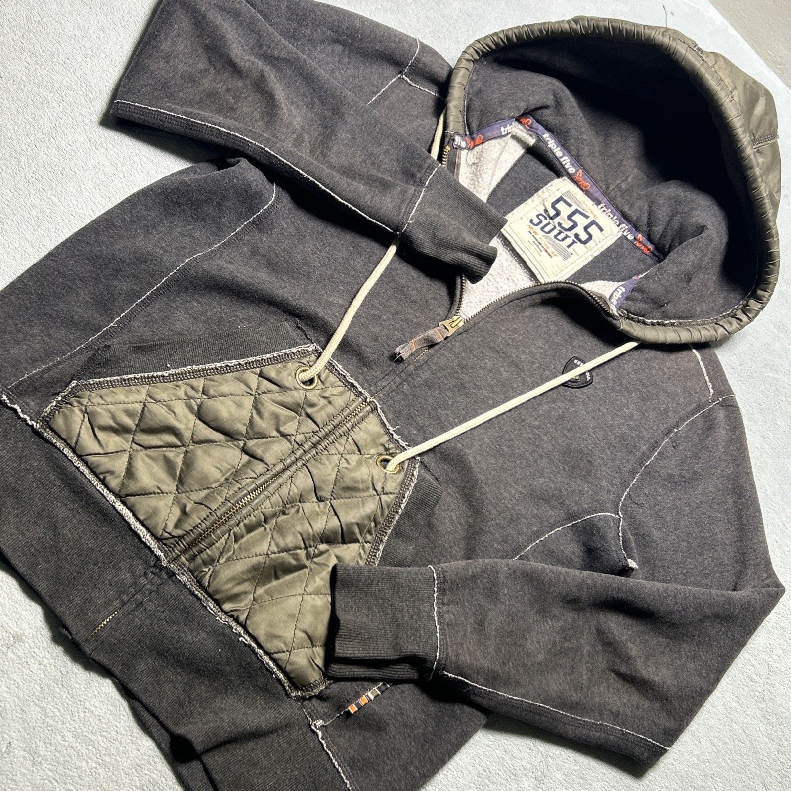 Affliction Y2k 2000s Triple Five Soul Hoodie Mens Medium Hybrid 555 Size M / US 6-8 / IT 42-44 - 2 Thumbnail