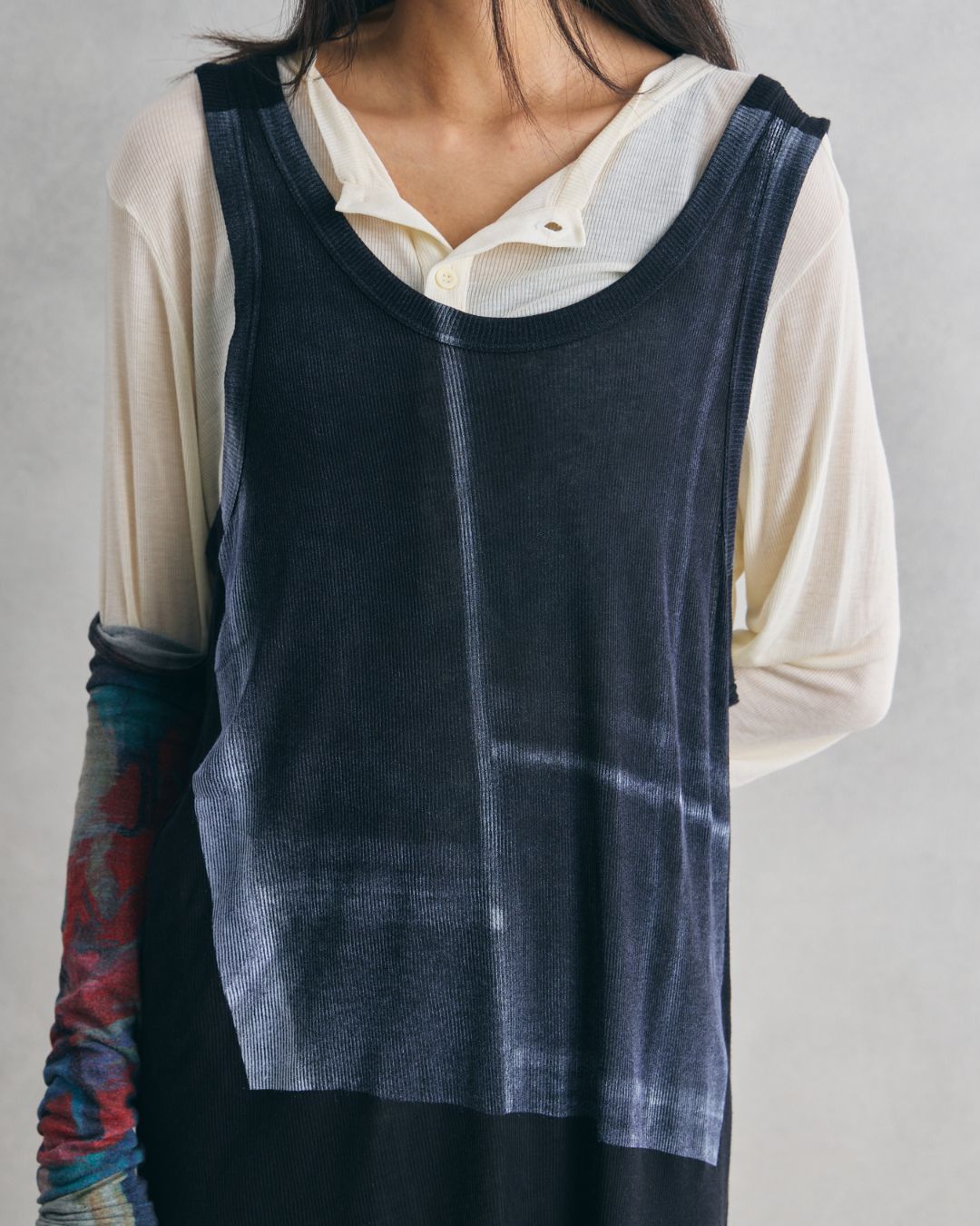 Ann Demeulemeester Ann Demeulemeester White Long Ribbed Henley Size M / US 6-8 / IT 42-44 - 8 Thumbnail