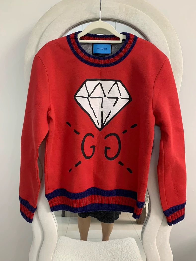 Gucci GucciDiamond pattern sweatshirt 2503-Nextarrow Size US S / EU 44-46 / 1 - 3 Thumbnail