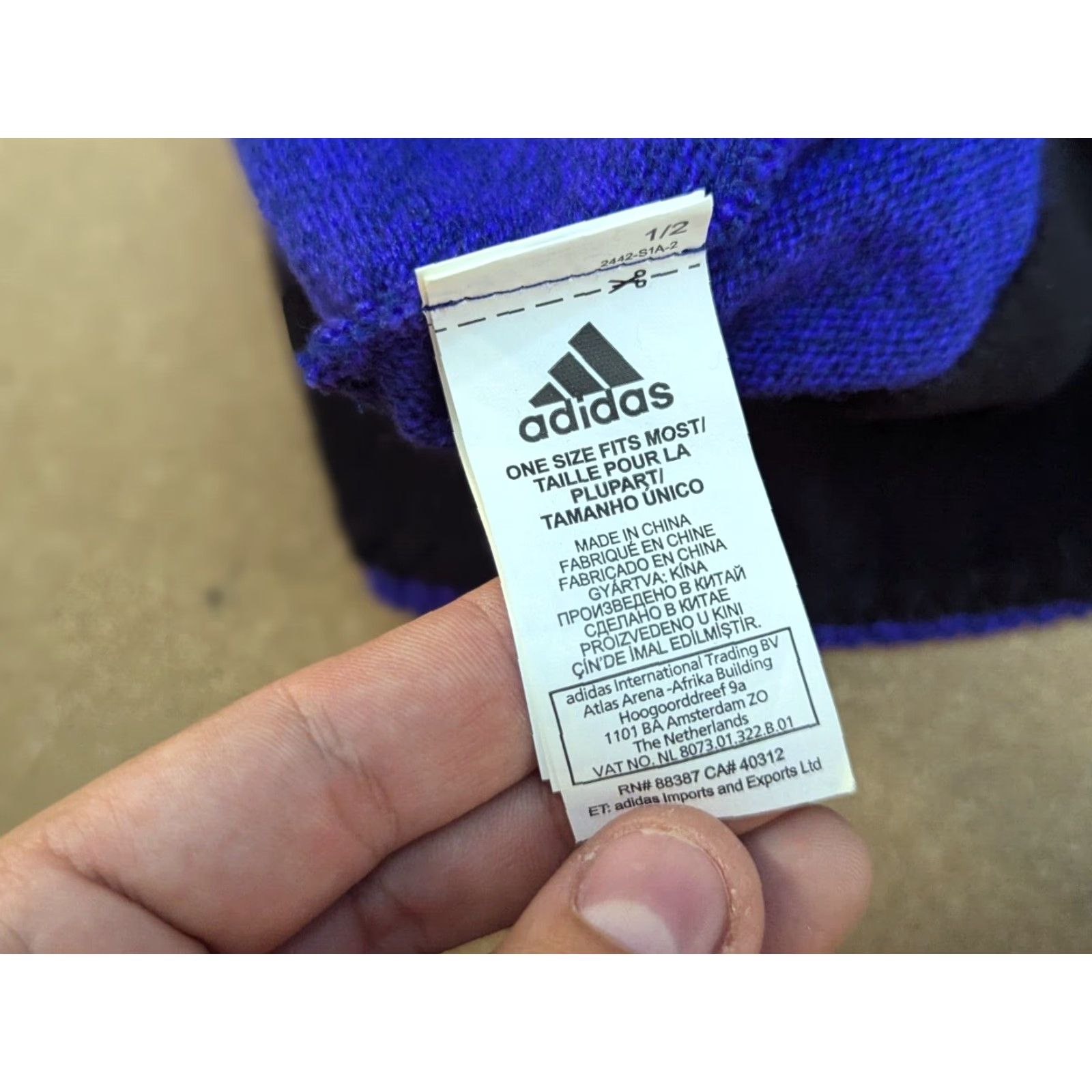 Adidas Adidas Norway Team Ski Beanie Hat One Size Lined LG Cross Country XC Purple Size ONE SIZE - 4 Thumbnail