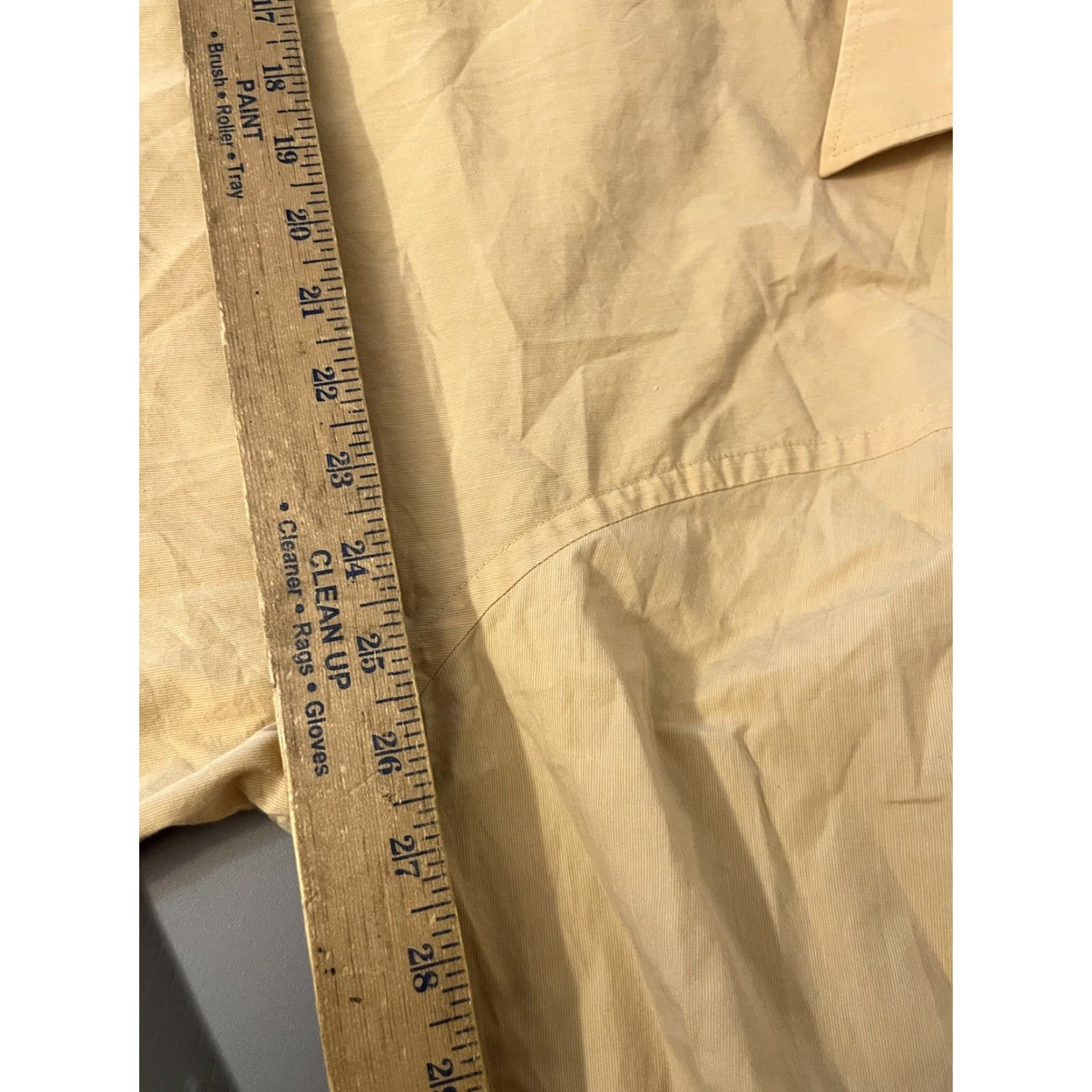 Perry Ellis Perry Ellis Shirt Mens 2XL Yellow Button-Up Long Sleeve Casual Knit Cotton Polyester Pocket Ballpark K Everyday? Size US XXL / EU 58 / 5 - 5 Thumbnail