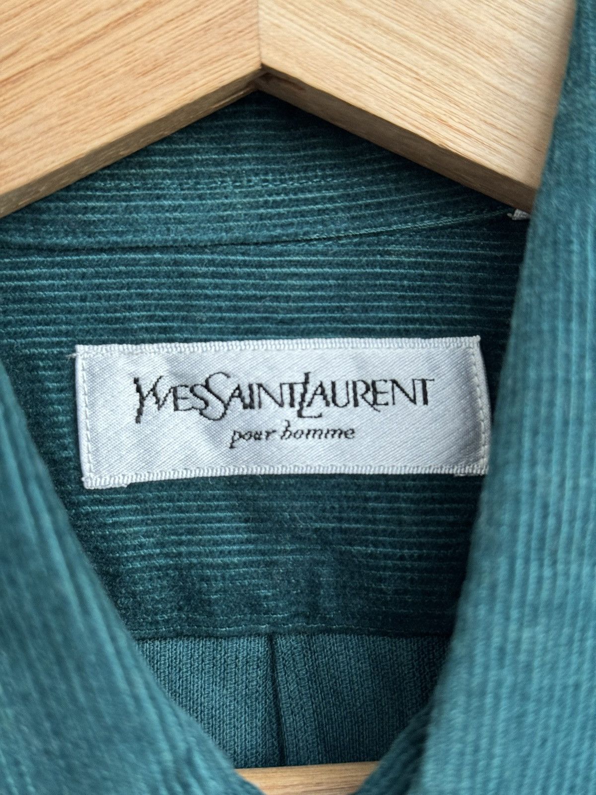 Yves Saint Laurent Vintage Yves Saint Laurent YSL Corduroy Shirt Size US L / EU 52-54 / 3 - 5 Thumbnail