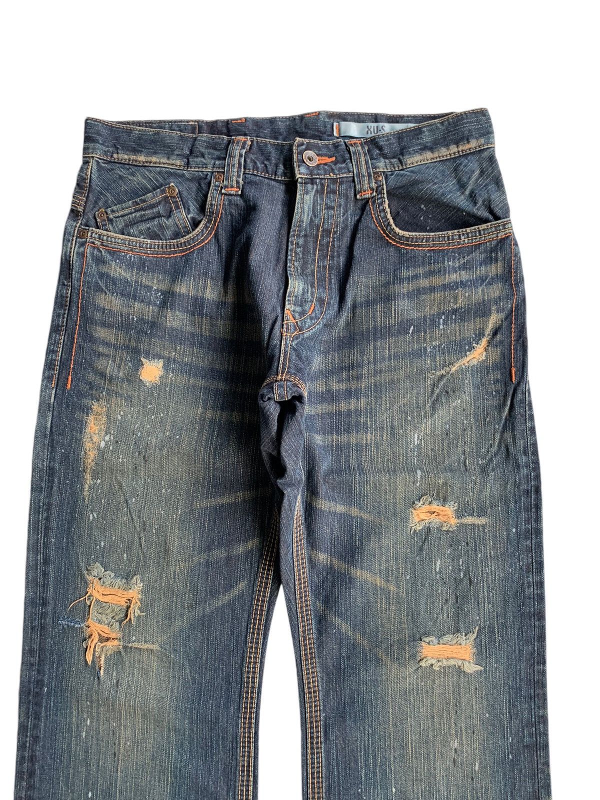 Beauty Beast × Edwin × If Six Was Nine EDWIN XVS PUNK STYLE RUSTY MUDMAX DISTRESSED DENIM☠️🎌 Size US 32 / EU 48 - 8 Thumbnail