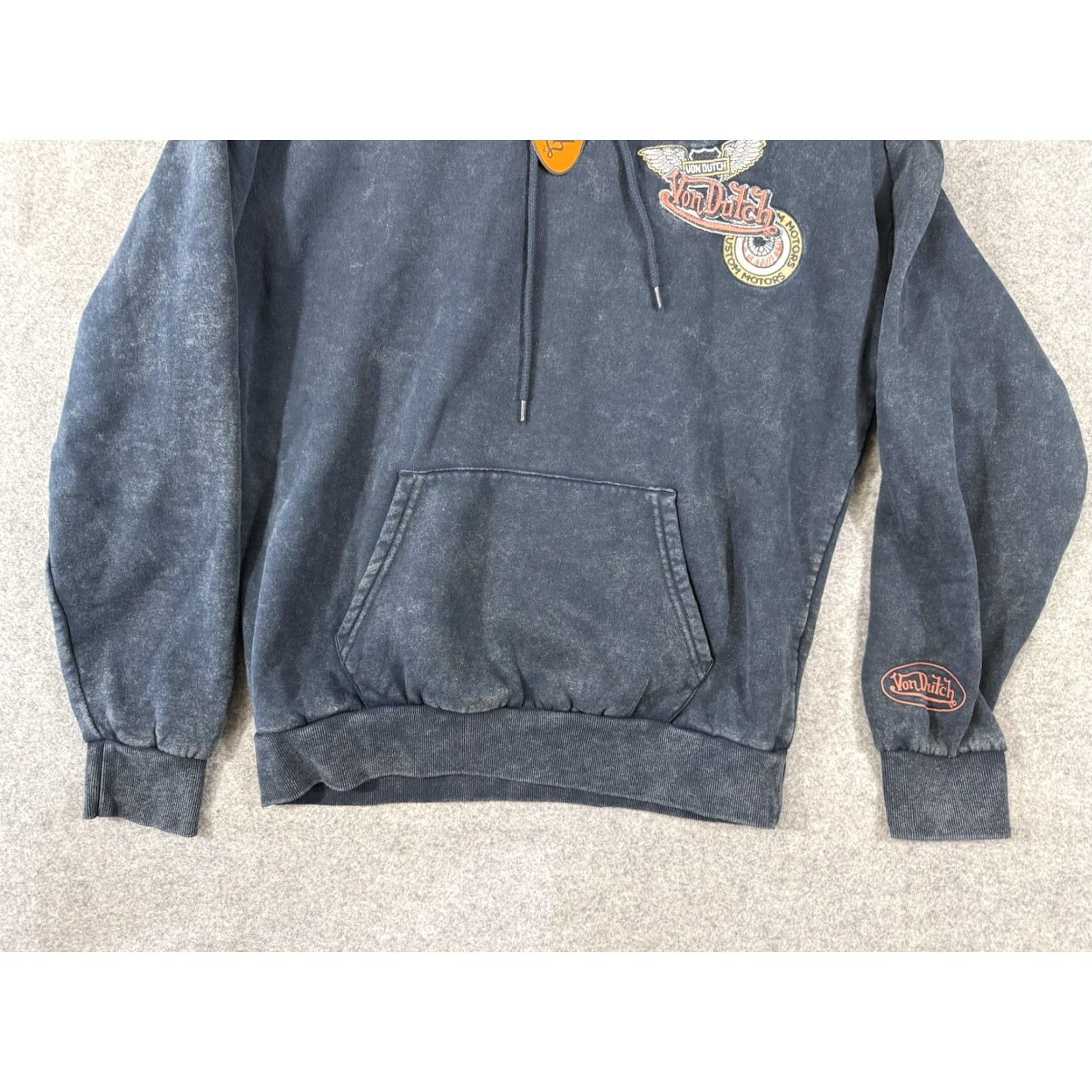 Von Dutch VINTAGE Von Dutch Motorcycles Hoodie Sweatshirt Men Sz S Blue Pullover Double Sided NWT Size US S / EU 44-46 / 1 - 4 Thumbnail