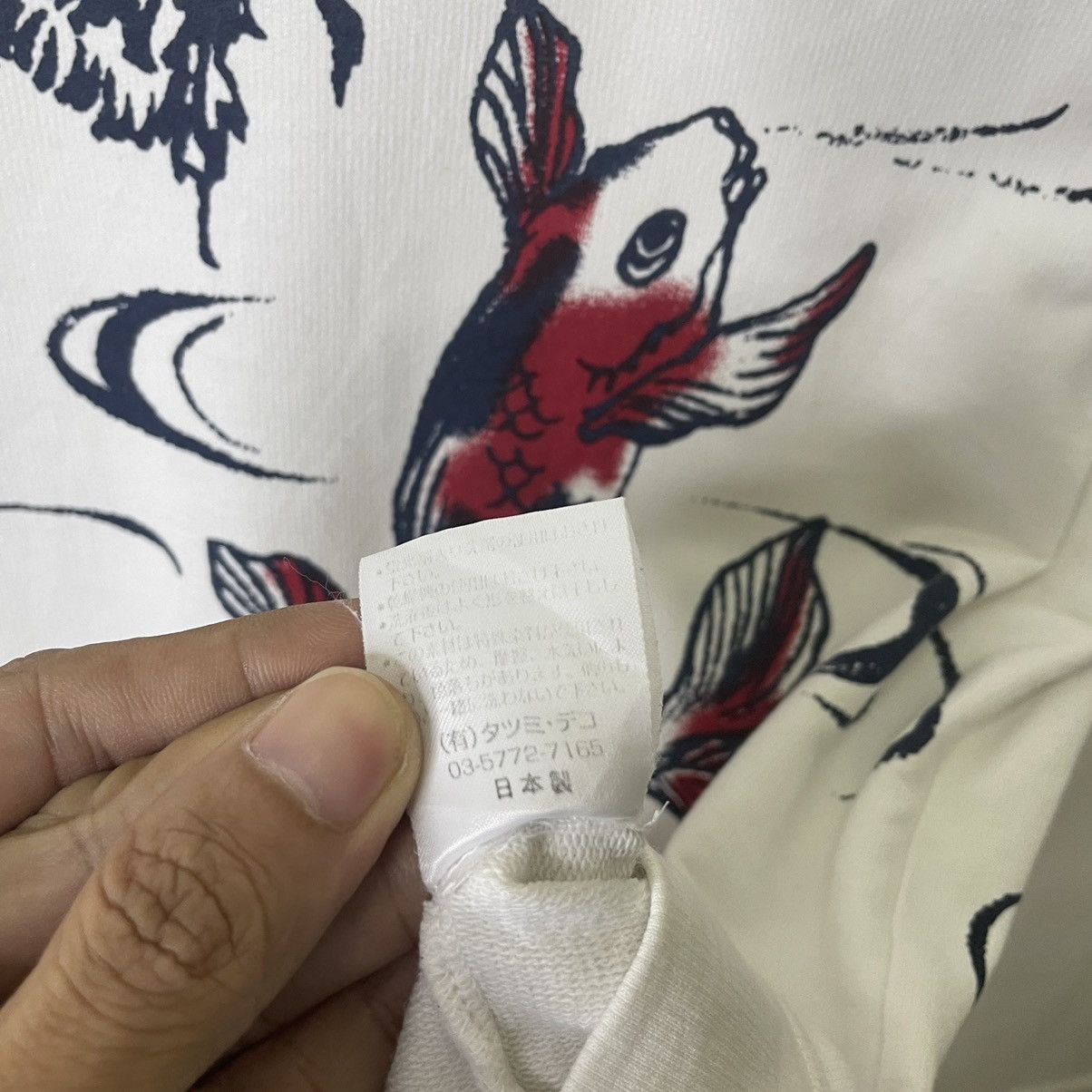 Ed Hardy × Japanese Brand Chikiriya Koi Fish AOP Japan Sukajan Motive Ed Hardy Style Size US S / EU 44-46 / 1 - 6 Thumbnail