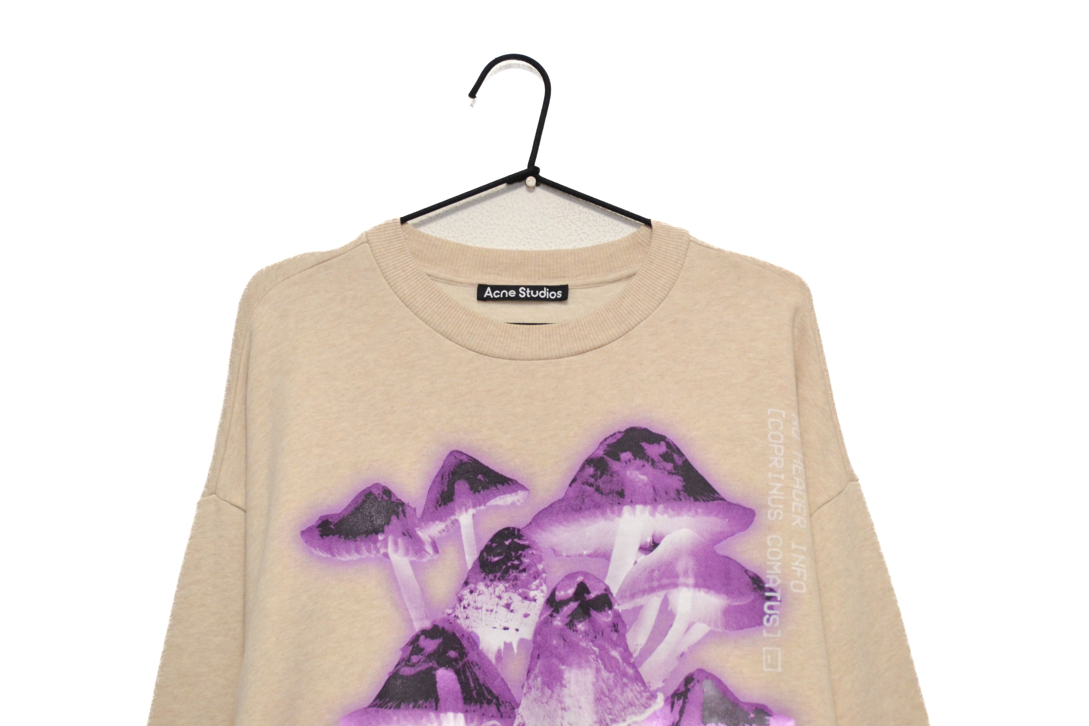 Acne Studios Acne Studios X-Ray Mushroom Beige Sweatshirt Size US M / EU 48-50 / 2 - 2 Thumbnail