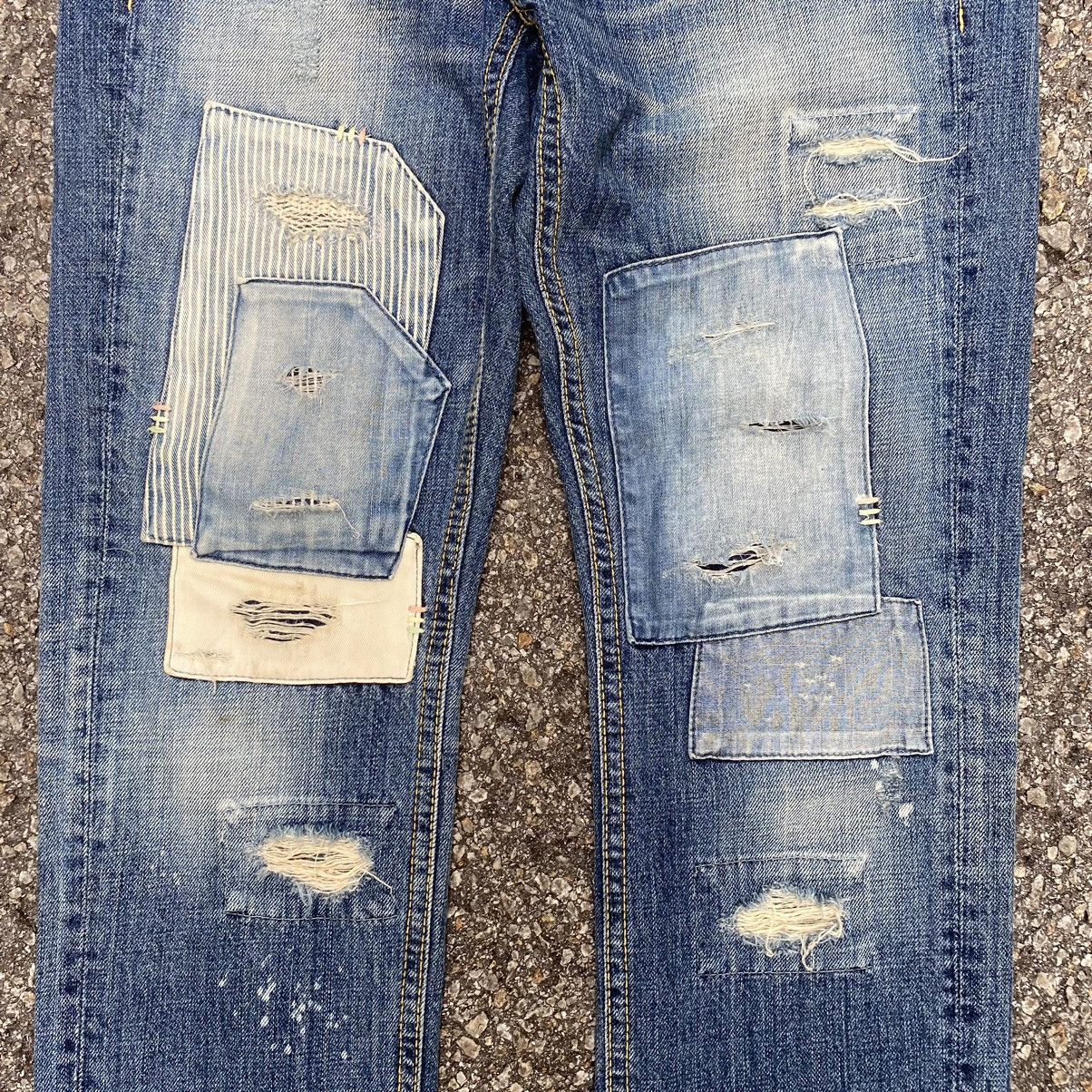 Hysteric Glamour Patched Jeans Vintage Japanese Punk Grunge Style Size US 30 / EU 46 - 4 Thumbnail