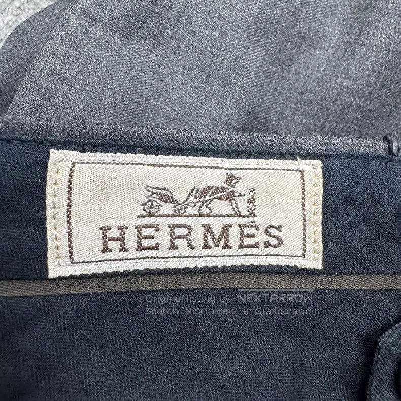 Hermes Hermes Solid Color Wool Casual Pants Size 38R - 2 Thumbnail