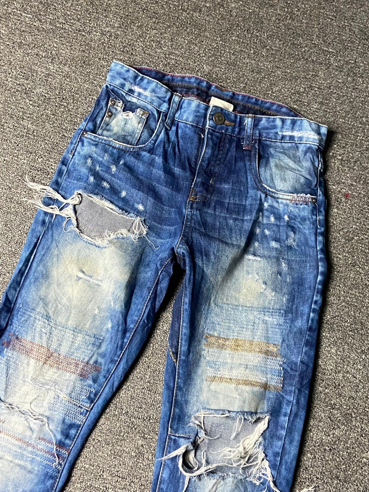 Zara Zara Denim Collection Distressed Ripped Jeans (157) Size US 27 - 7 Thumbnail
