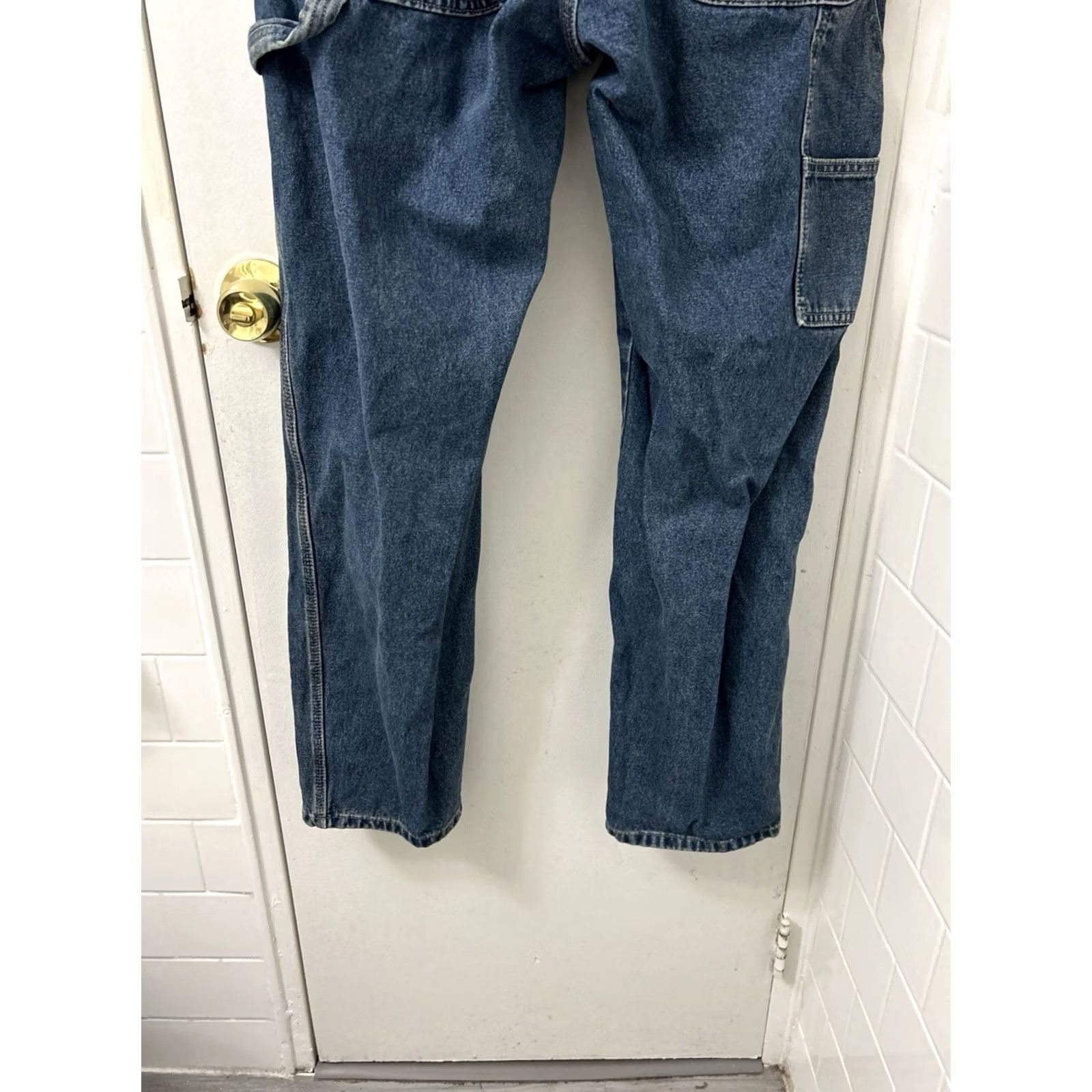 Dickies Dickies Carpenter Jeans Mens 32x31 Blue Denim Utility Work Pants 19294THK Size US 32 / EU 48 - 3 Thumbnail