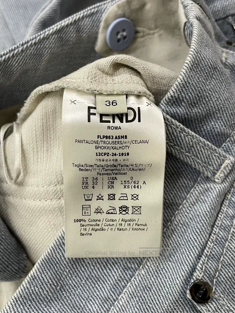 Fendi Fendi Light blue denim pants, long Size 24" / US 00 / IT 34 - 6 Thumbnail