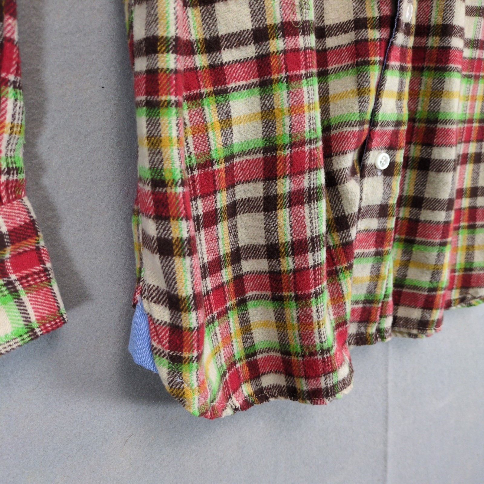 Other Bogari Italy Mens S Soft Flannel Long Sleeve Button Up Shirt Size US S / EU 44-46 / 1 - 5 Thumbnail