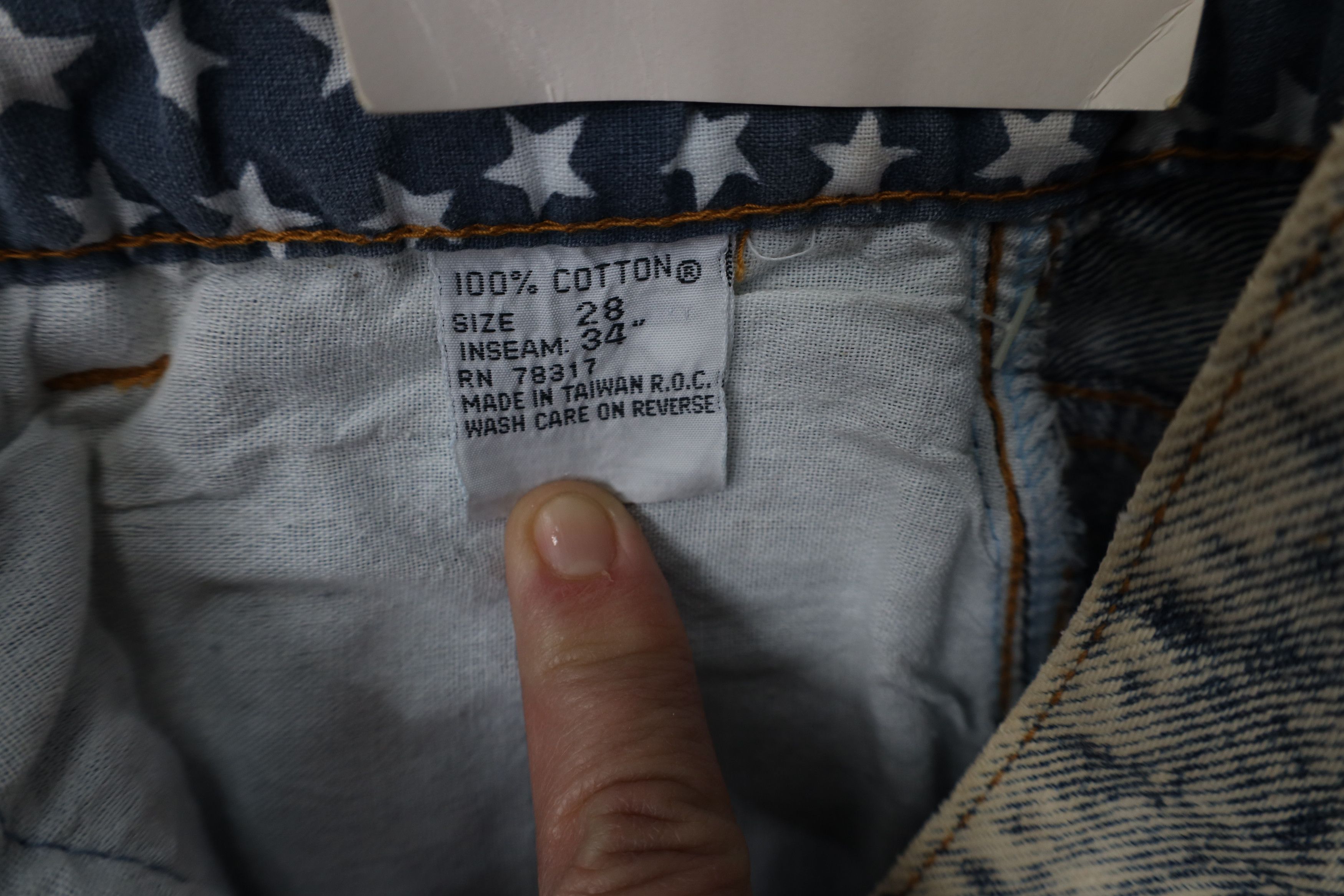 Cadillac Deadstock Vintage 80s 90s Cadillac Acid Wash Denim Jeans Size 28" / US 6 / IT 42 - 10 Thumbnail