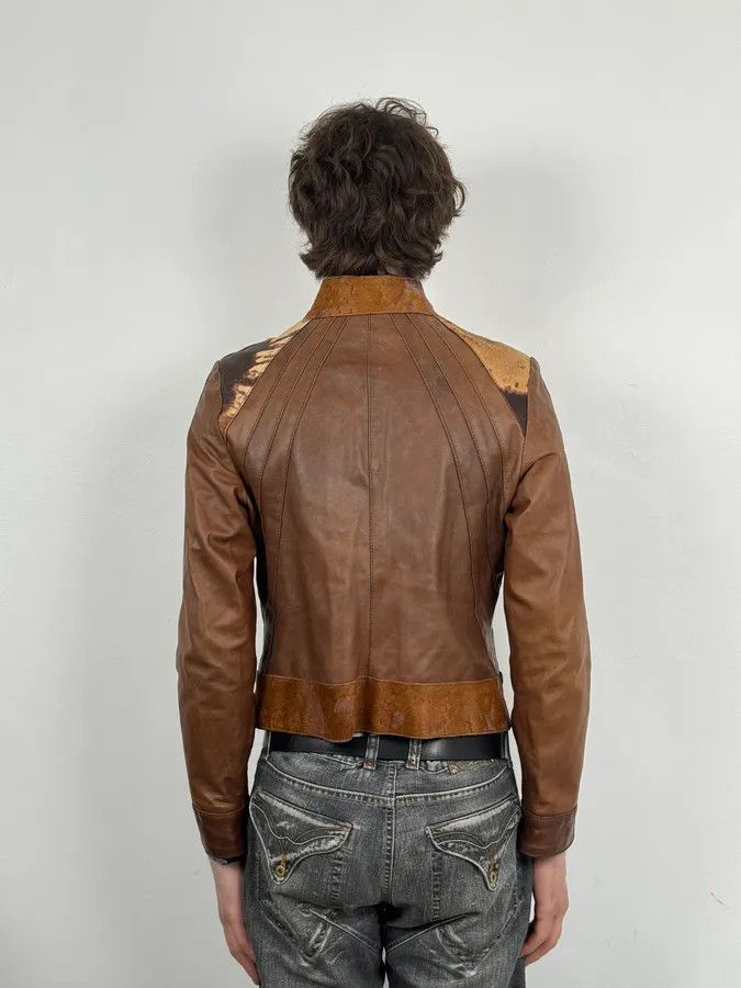Vintage Artisanal Pony Hair Brown Leather Jacket Size US XS / EU 42 / 0 - 3 Thumbnail