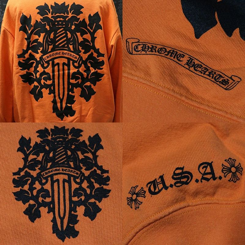 Chrome Hearts Chrome Hearts Back Dagger Print Crewneck Size US XL / EU 56 / 4 - 4 Thumbnail