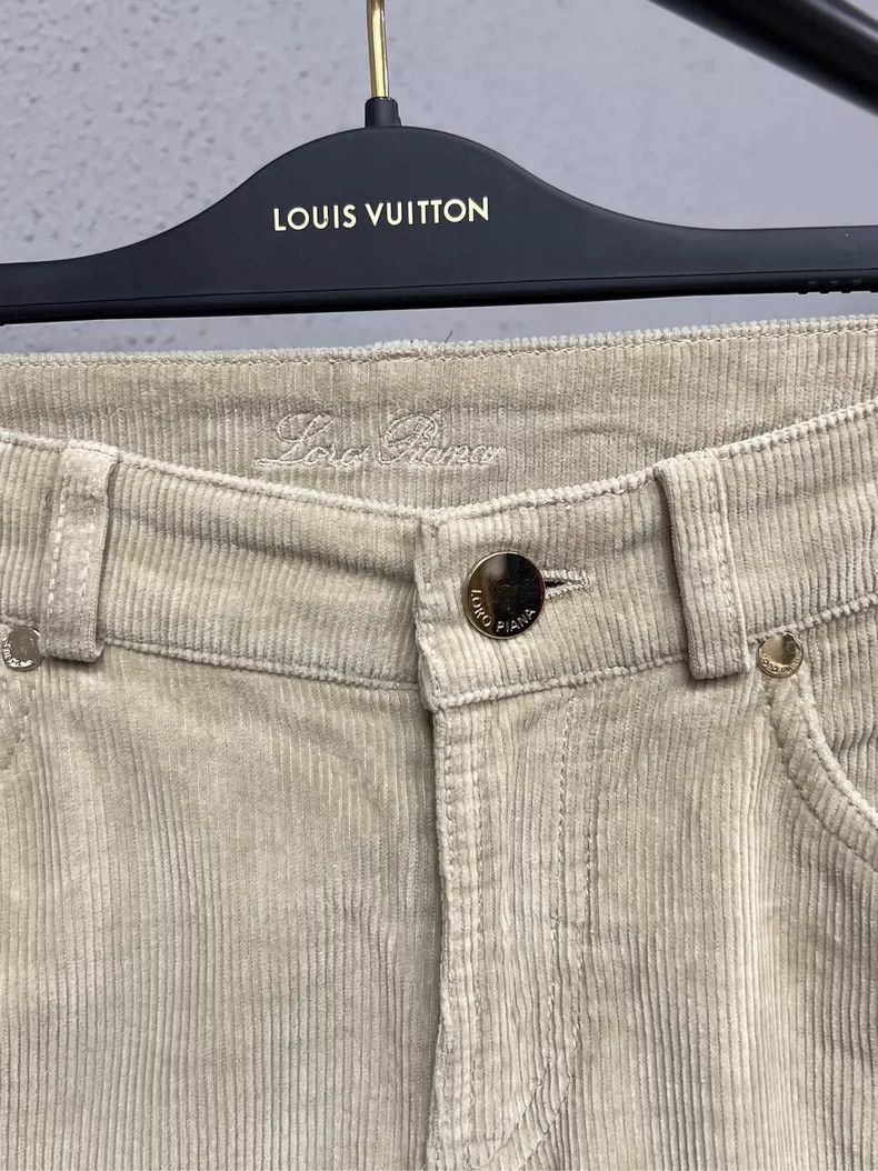 Loro Piana LORO PIANA size42 Kaki corduroy trousers Size US 42 / EU 58 - 3 Thumbnail