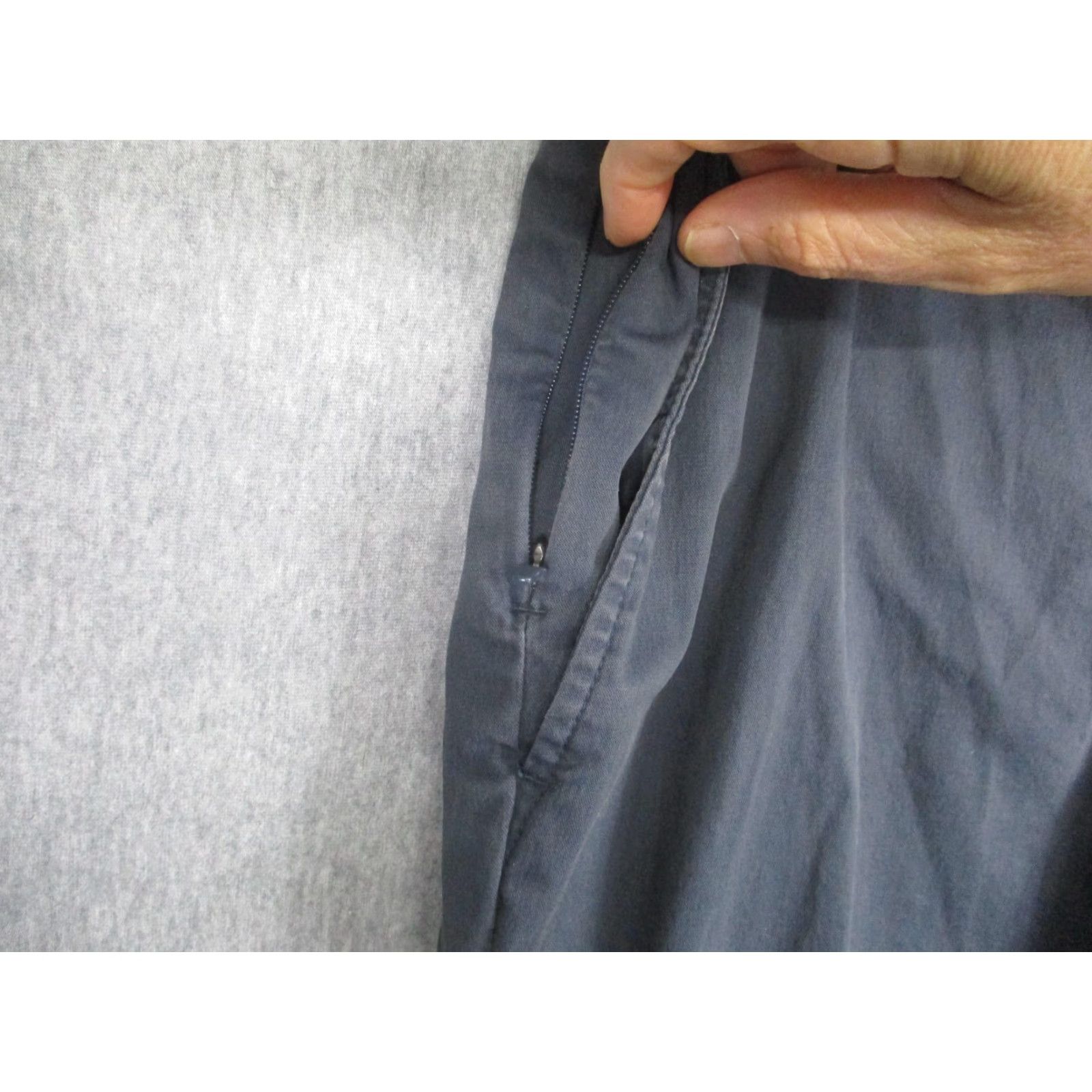 Vintage Birddog Boom Pants Mens 32x28 Gray Chino Slim Tapered Zip Pockets Casual Stretch Pants Size US 32 / EU 48 - 4 Thumbnail