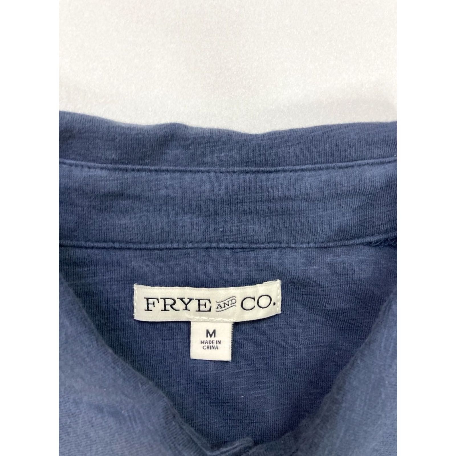 Frye Frye & Co Polo Shirt Men Medium Blue Short Sleeve Pocket Size US M / EU 48-50 / 2 - 4 Thumbnail
