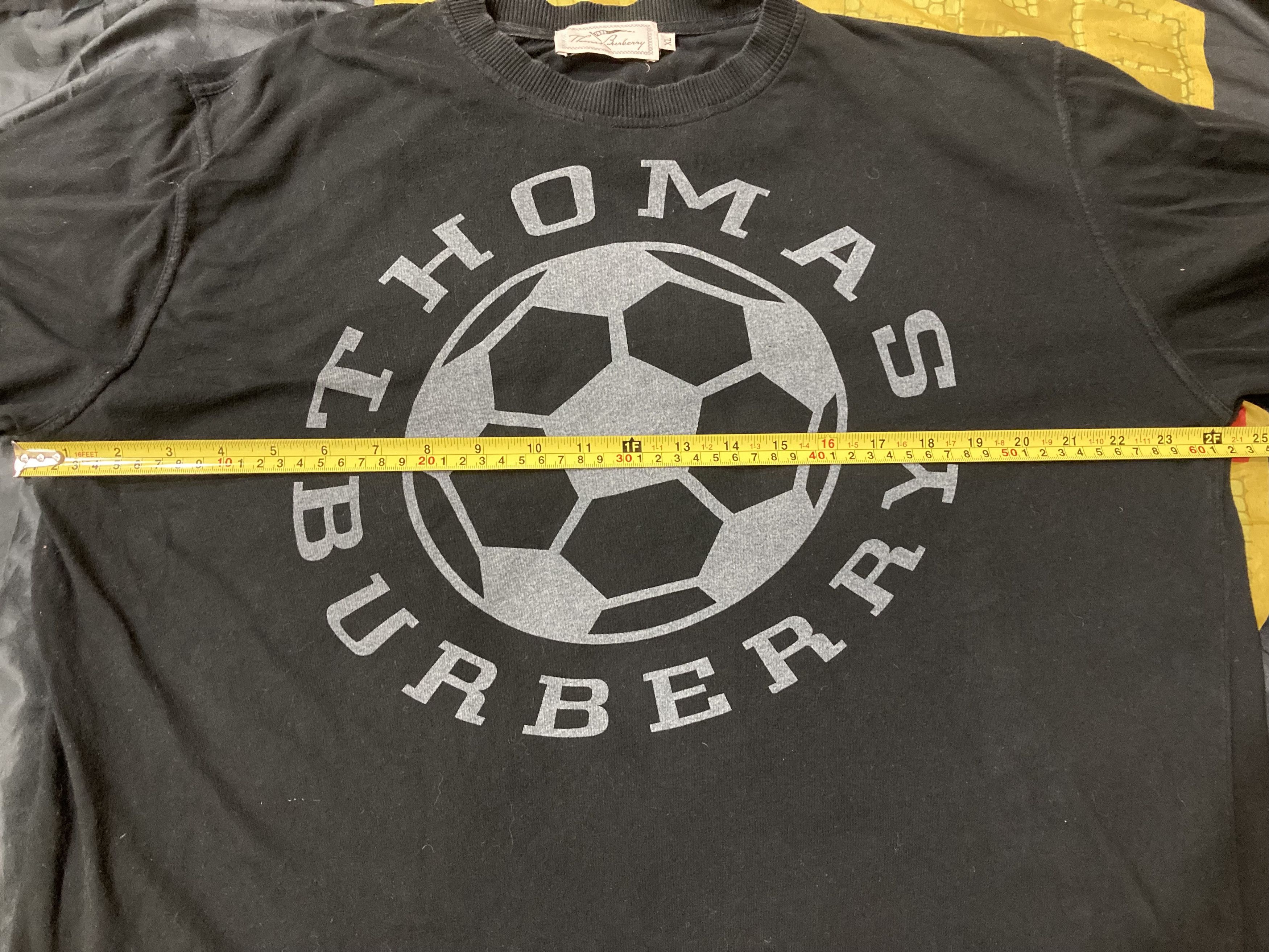 Burberry Vintage Thomas Burberry Ball Big Logo T Shirt Size US XL / EU 56 / 4 - 8 Thumbnail