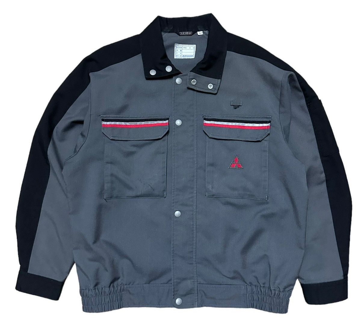 image of Mitsubishi Racing Japan Technician Worker Jacket in Black/Grey, Men's (Size Medium)