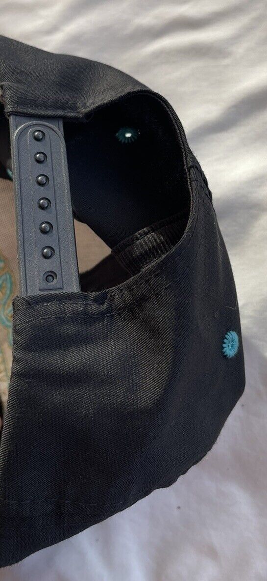 Fruition × Vintage Vintage Caesar’s Casino Las Vegas Hat Black Turquoise 90’s Size ONE SIZE - 10 Thumbnail