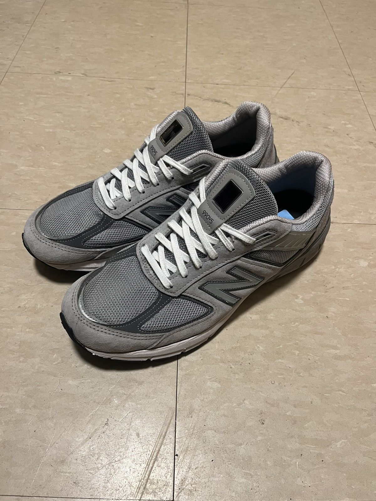 image of 990V5 Made In Usa Low Grey Castlerock Shoes, Men's (Size 12)