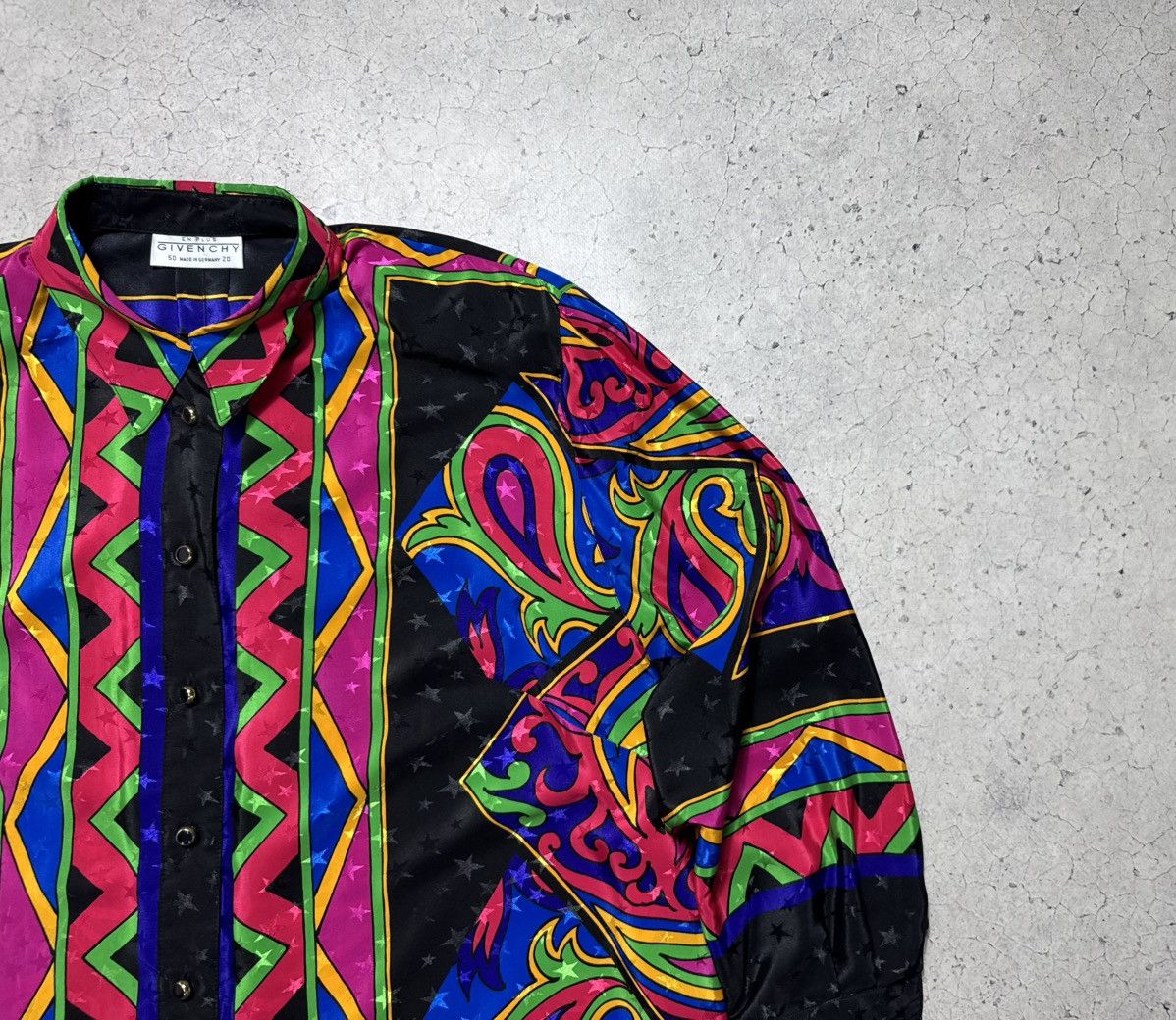 Givenchy Givenchy En Plus Vintage 80’s Luxury Button Up Shirt Size US XXL / EU 58 / 5 - 4 Thumbnail