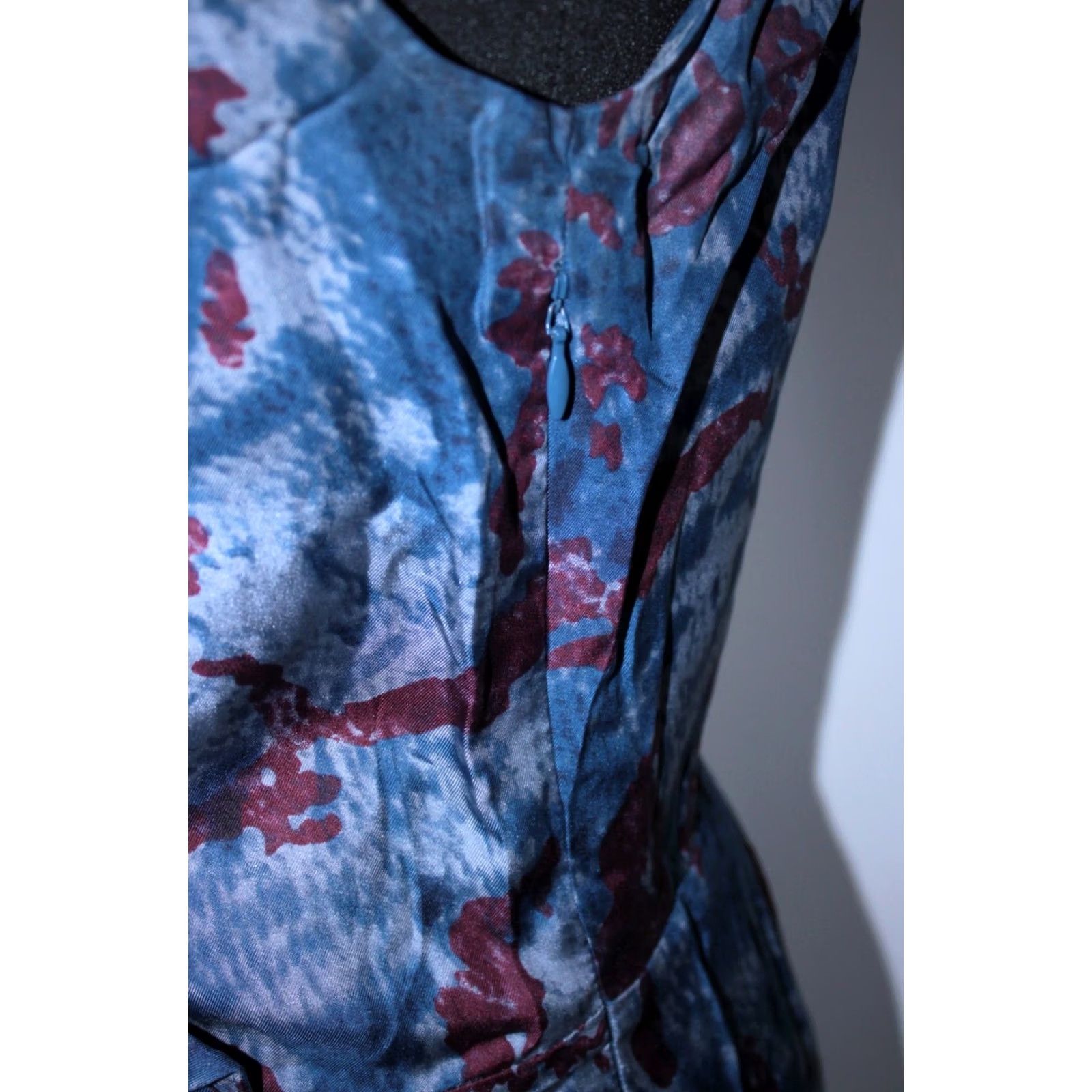 Tiger of Sweden Tiger of Sweden Blue A-Line Dress Knee Length Womens Size 40 Size S / US 4 / IT 40 - 3 Thumbnail