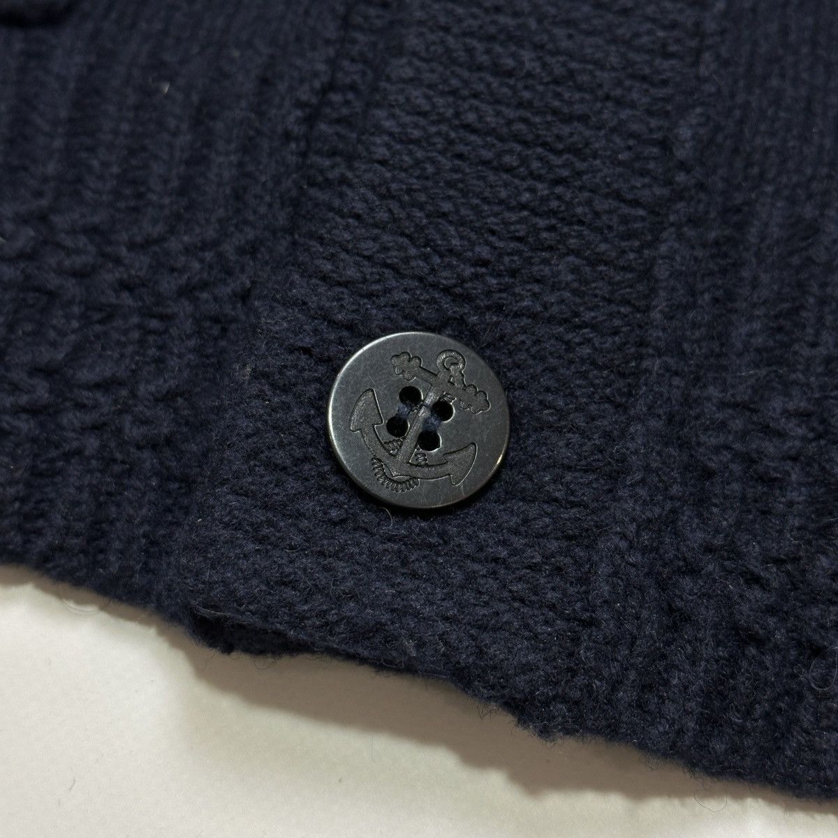 Allsaints ALLSAINTS lamb wool KNIT NAVY CARDIGAN SWEATER military Size US S / EU 44-46 / 1 - 5 Thumbnail