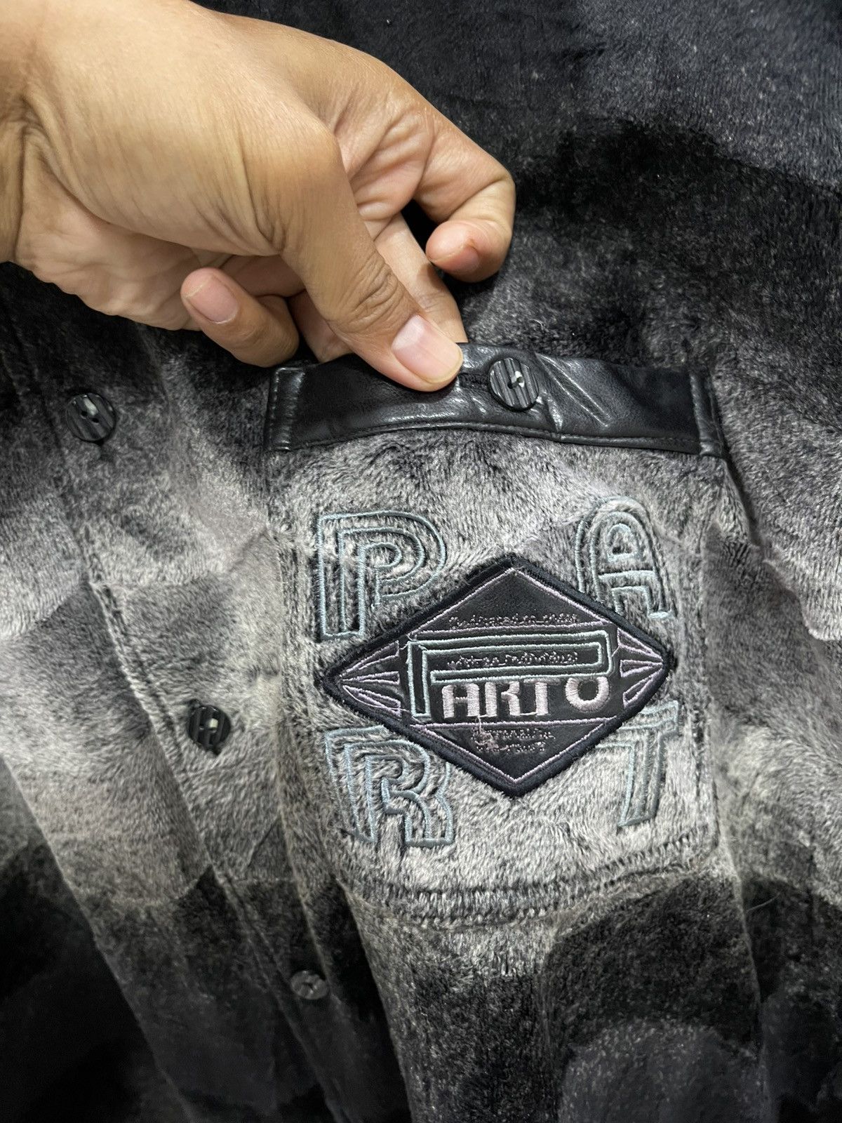 Japanese Brand Parto Fleece Button Up Size US L / EU 52-54 / 3 - 3 Thumbnail