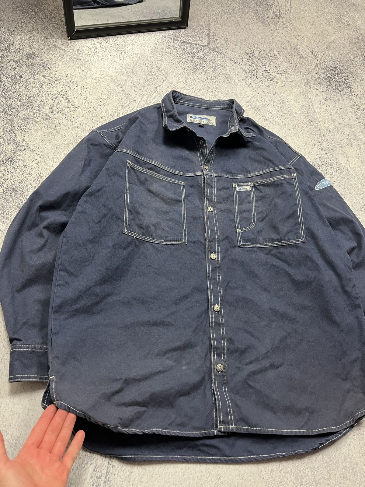 Quicksilver Vintage 90’s Quicksilver Button Up Work Jacket Rare Size US XL / EU 56 / 4 - 7 Thumbnail