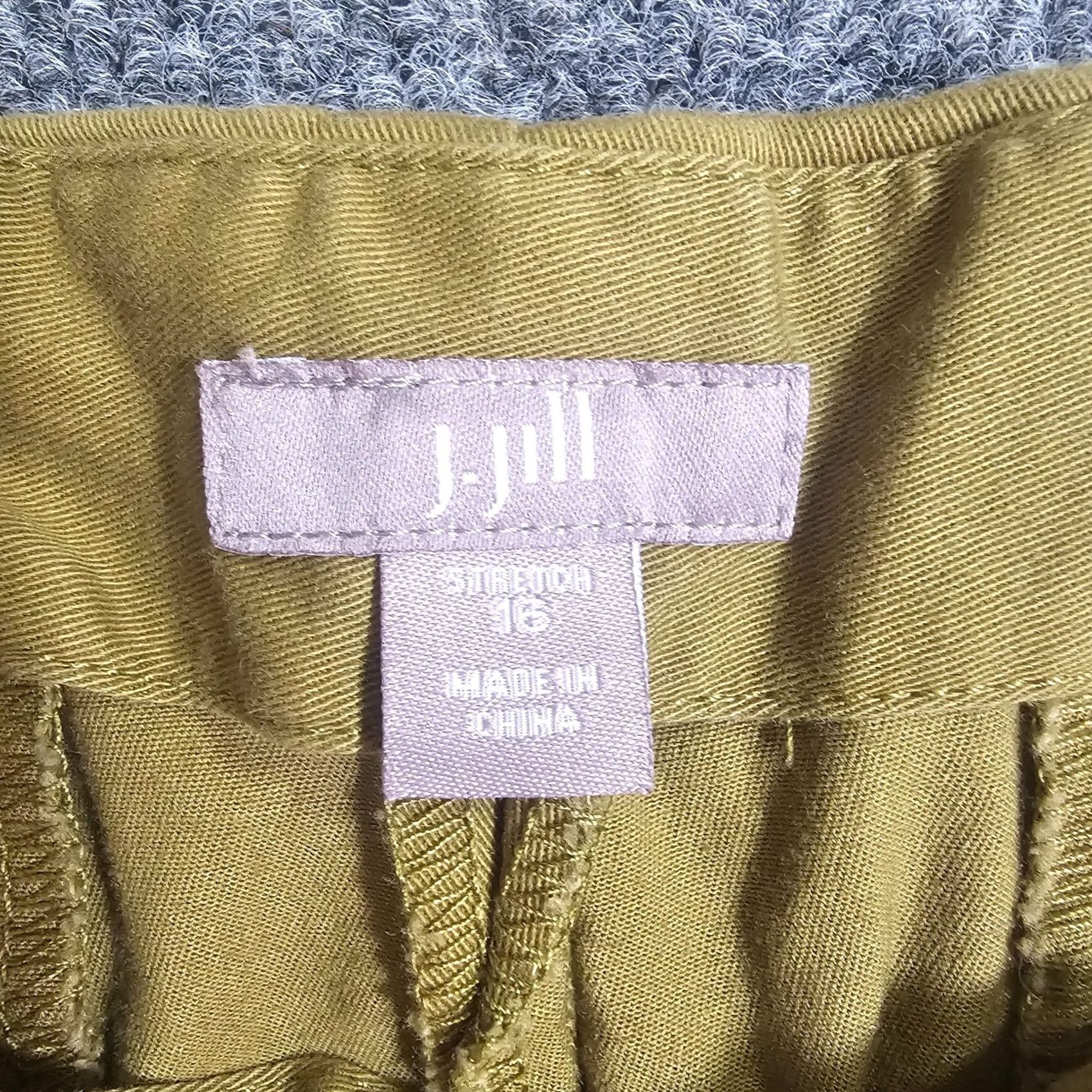 J. Jill J. Jill Pants Womens 16 Green Stretch Taper Flat Front Career Office Casual Pants Size 38" / US 16 / IT 52 - 3 Thumbnail
