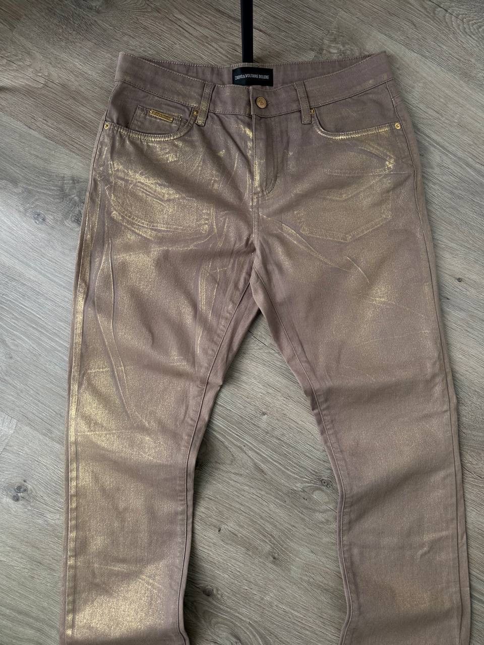 Vintage × Zadig & Voltaire Vintage Zadig&Voltaire Deluxe Gold Womens Pants Size 30" / US 8 / IT 44 - 7 Thumbnail