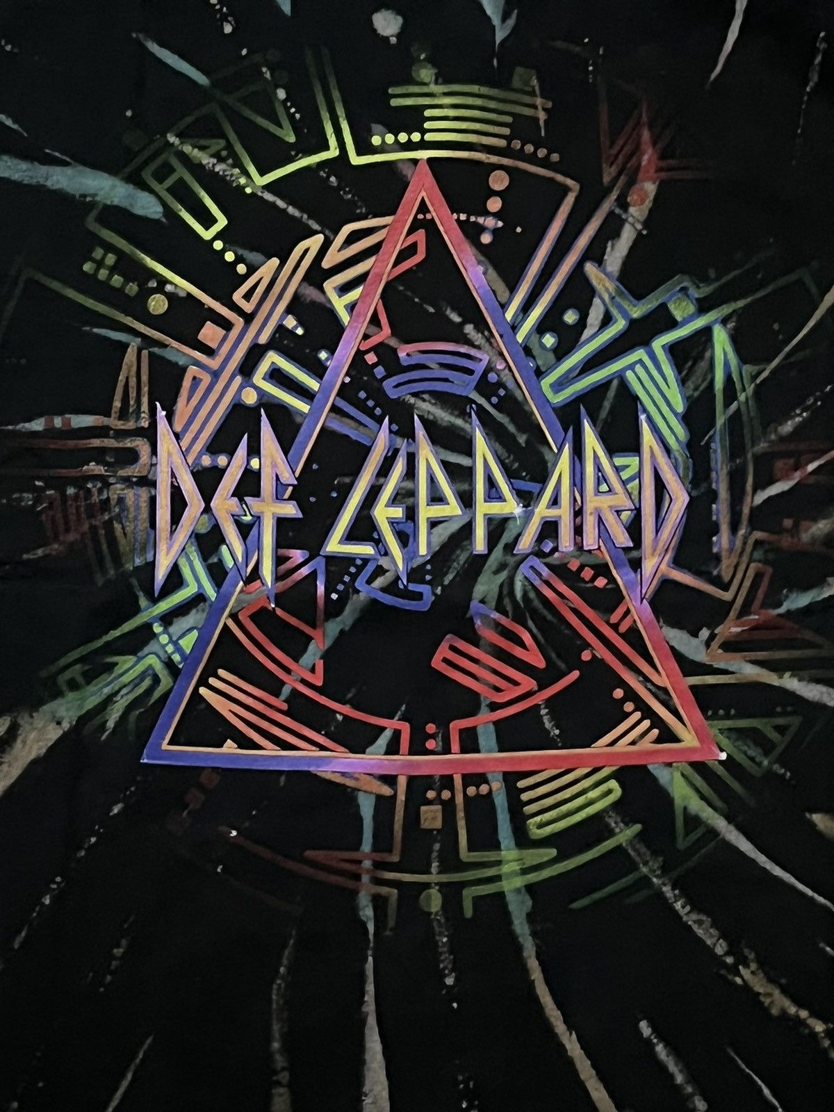 Band Tees Def Leppard Tie Dye Tee Shirt Size XL Size US XL / EU 56 / 4 - 2 Thumbnail
