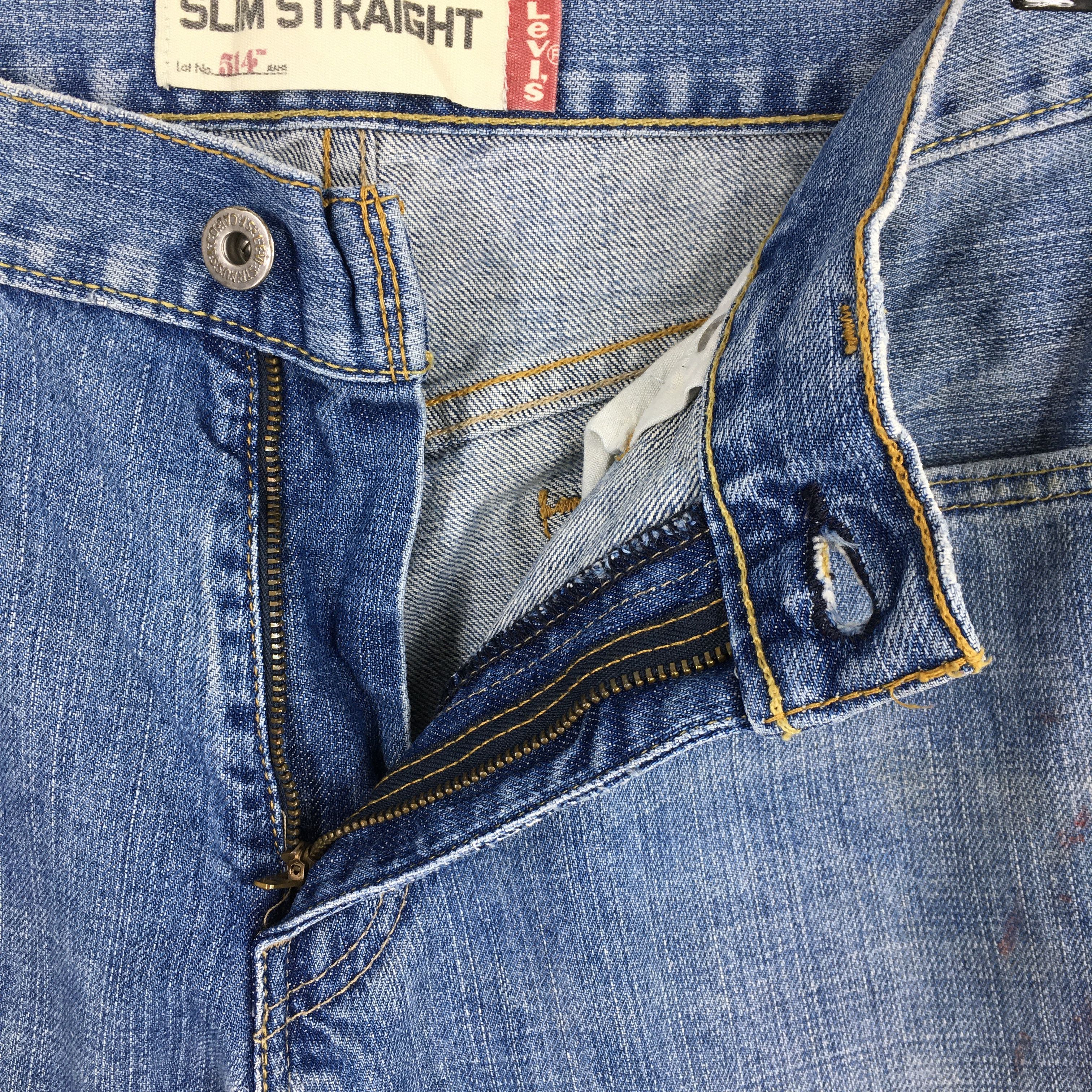 Levi's Size 30x30.5 Vintage Levi's 514 Faded Blue Jeans Size US 30 / EU 46 - 6 Thumbnail