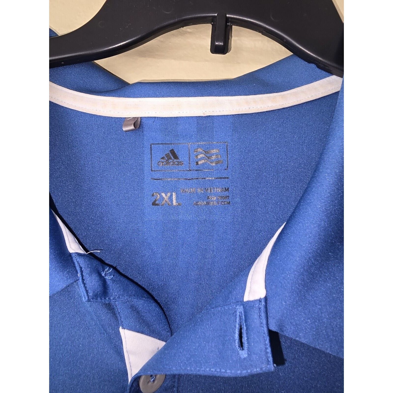 Adidas Adidas Polo Shirt Mens 2XL XXL Blue Performance Golf Size US XXL / EU 58 / 5 - 3 Thumbnail
