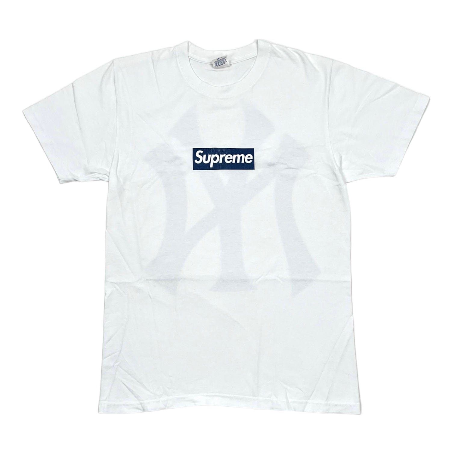 Supreme New York Yankees Box Logo Short Sleeve Tee Shirt White Grailed