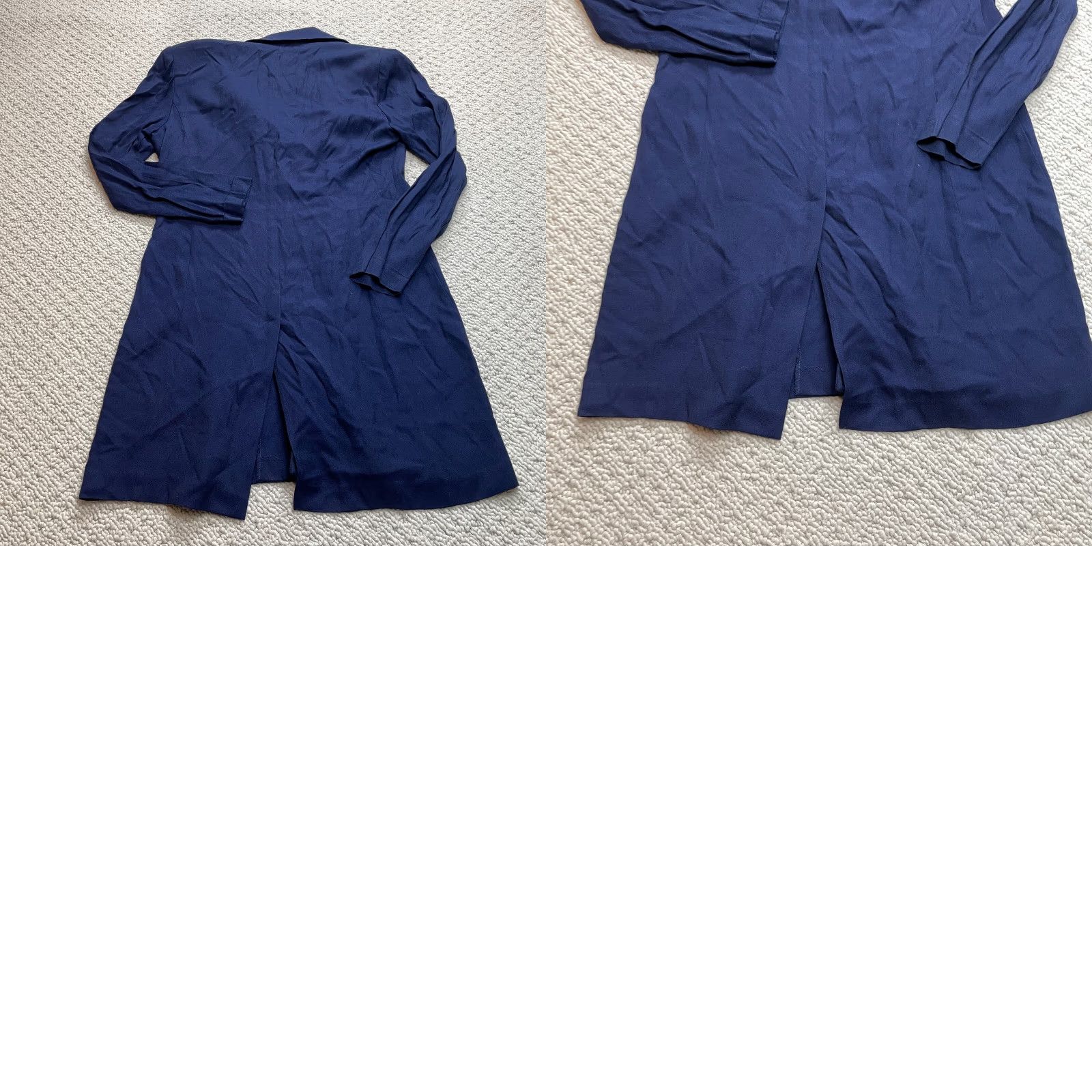 Vintage VINTAGE Dani Max Jacket Womens 10 Blue Mid Length Long Sleeve Button Up Size L / US 10 / IT 46 - 8 Thumbnail