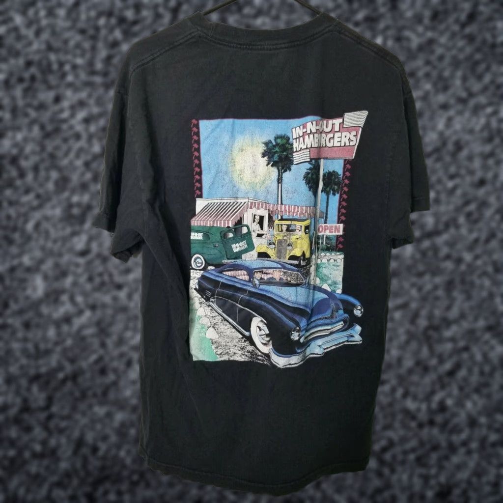 Doublet VINTAGE In-N-Out Burger T-Shirt Mens L Cars California Double-Sided Graphic Tee Black 100% Cotton Crew Neck Short Sleeve Black Size US L / EU 52-54 / 3 - 1 Thumbnail