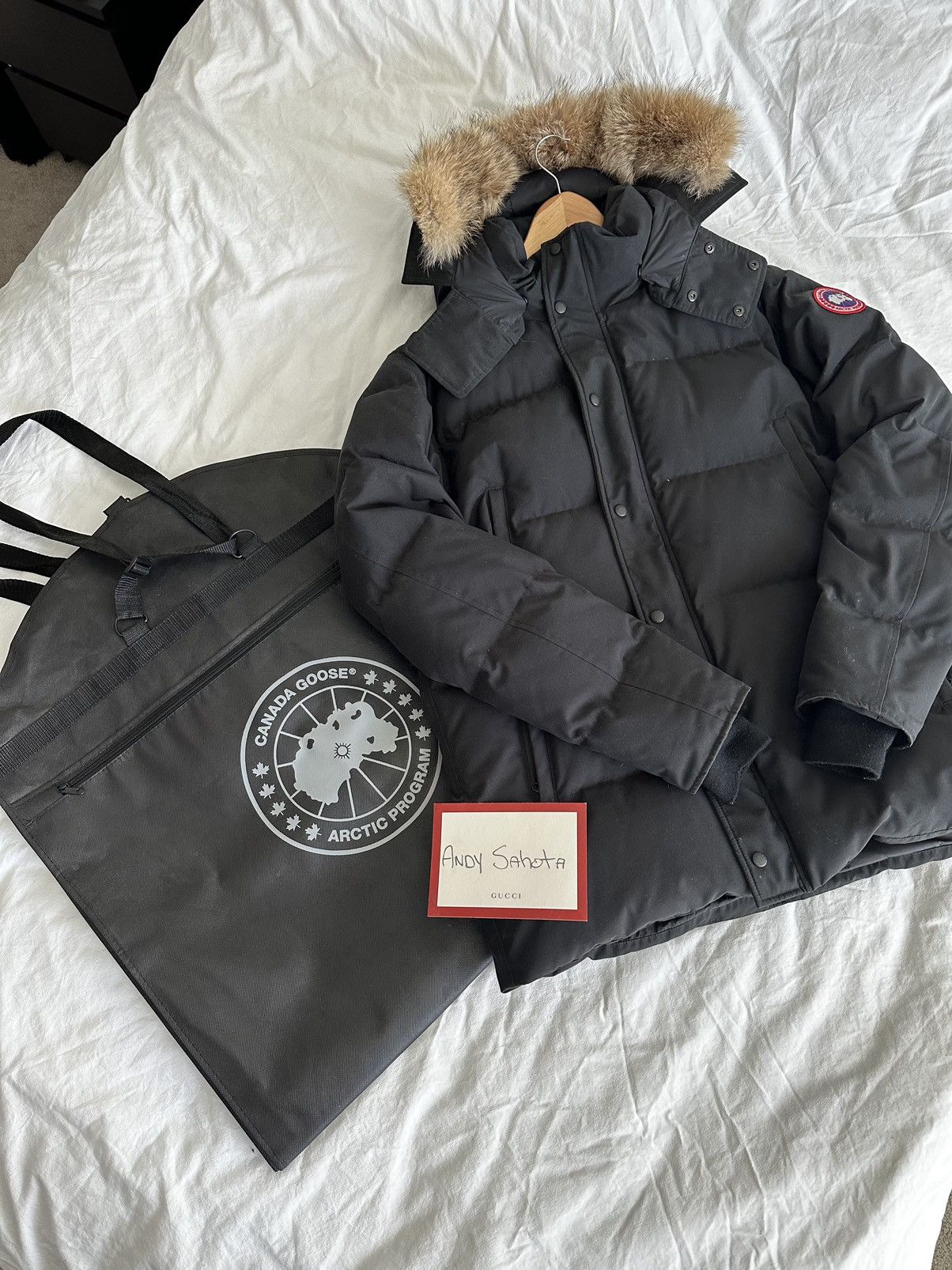 image of Canada Goose Wyndham Parka Heritage in Black, Men's (Size 2XL)