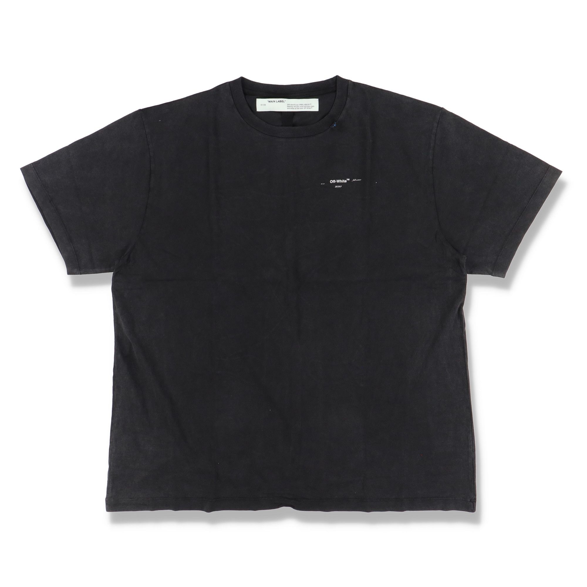 Off-White Washed Black Embroidered Scribble Arrows Oversized T-Shirt Size US XS / EU 42 / 0 - 5 Thumbnail