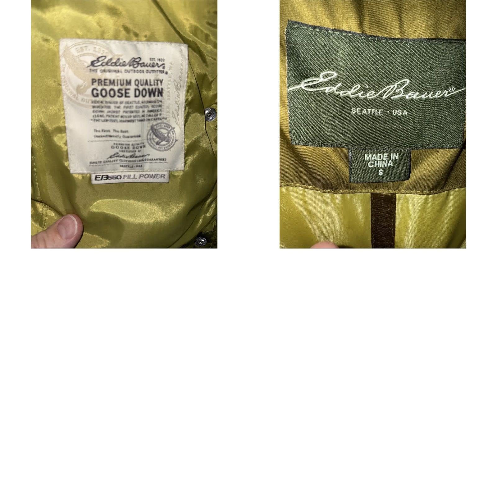 Eddie Bauer Eddie Bauer Jacket Womens S Green Puffer Vest EB550 Fill Zip Premium Goose Down Size S / US 4 / IT 40 - 8 Thumbnail