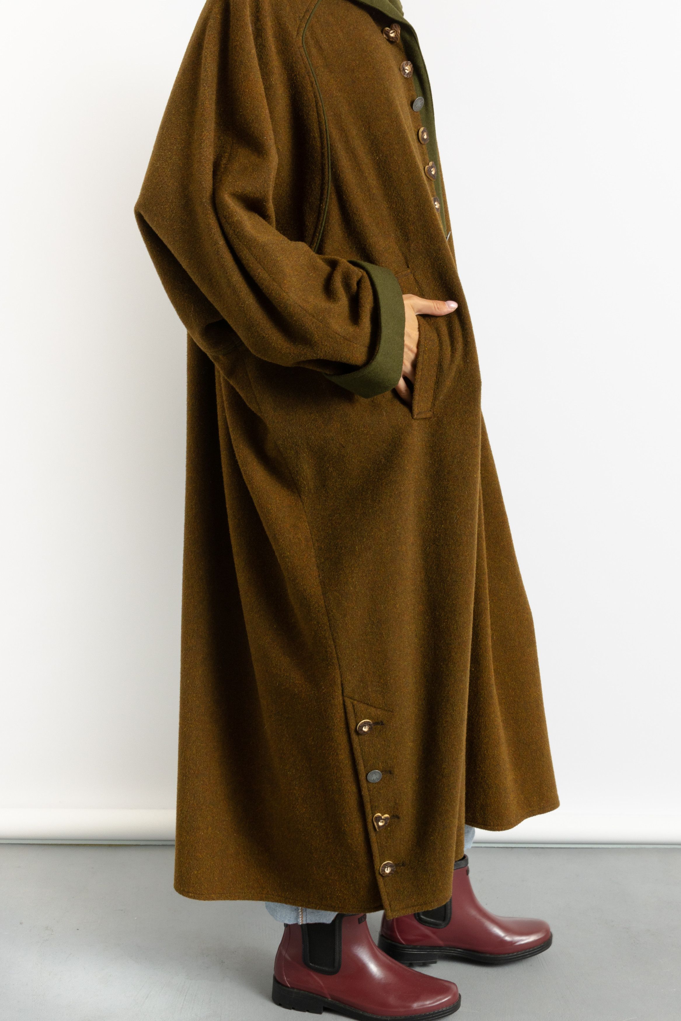 Vintage Tyrol Dirndl Bavarian Long Sleeve Midi Coat Cape 7903 Size ONE SIZE - 7 Thumbnail