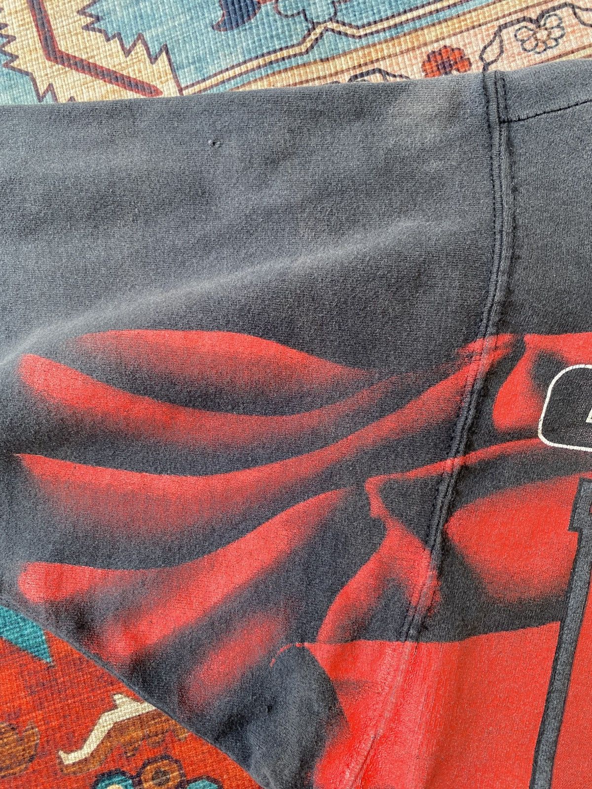 NASCAR Vintage AOP Red Black Night Nascar T-shirt Size US XL / EU 56 / 4 - 11 Thumbnail