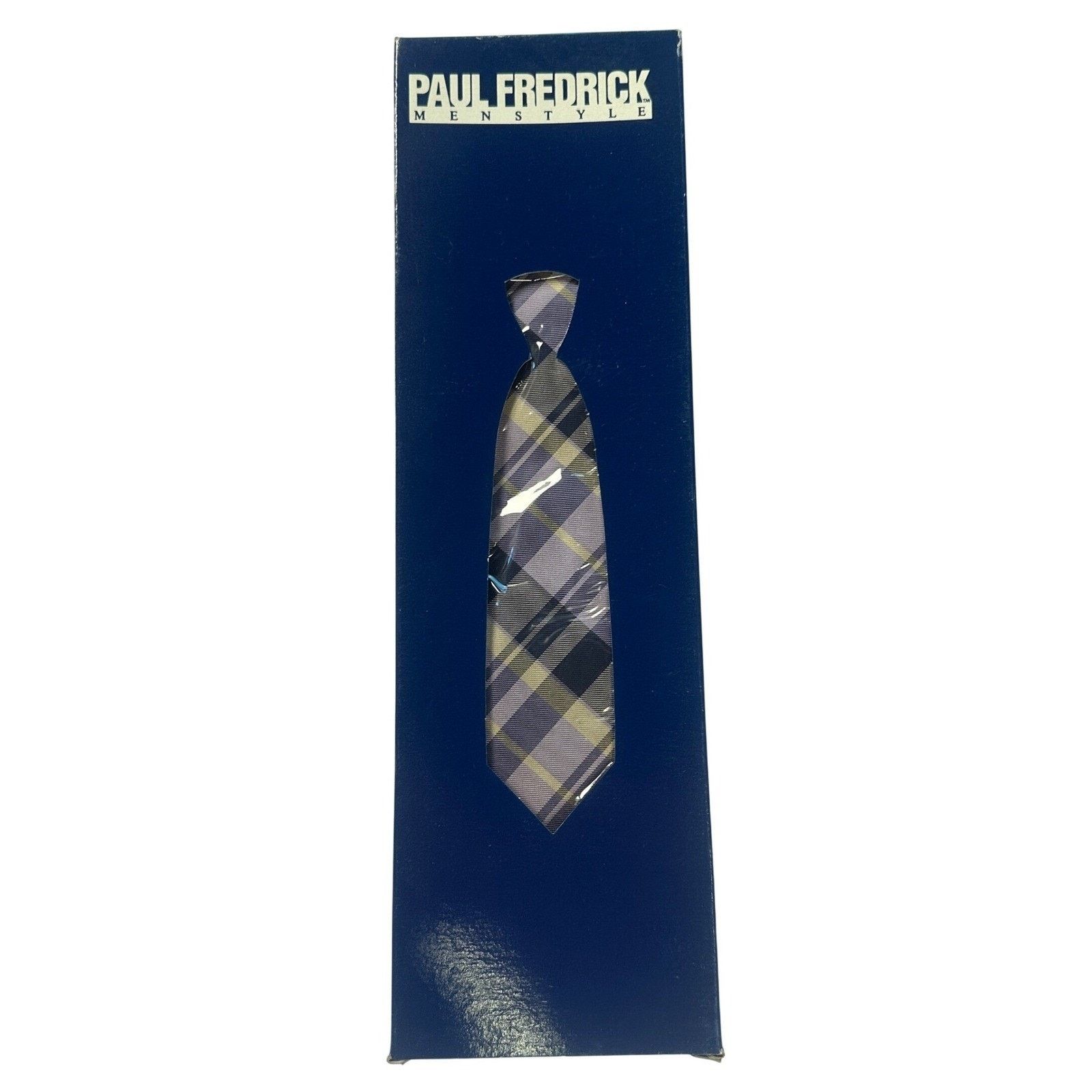 Paul Frederick Paul Frederick Plaid 100% Italian Silk Tie Made in USA NWT Size ONE SIZE - 6 Thumbnail
