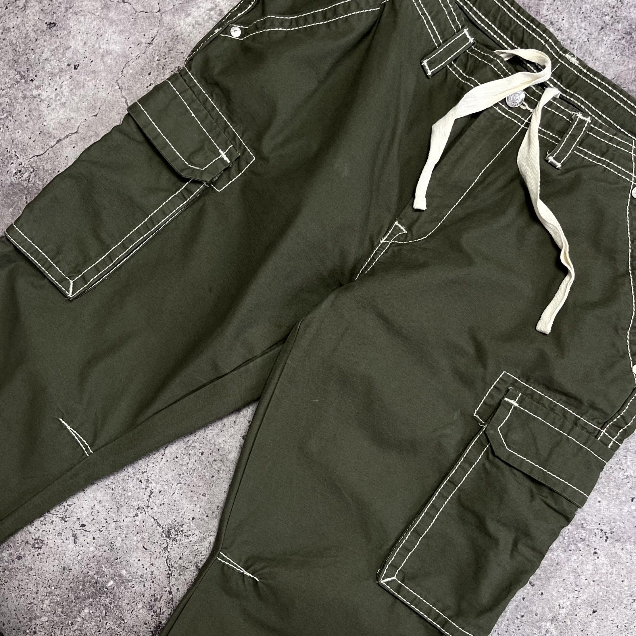 True Religion True Religion Cargo Green Khaki Pants Big T Size 38 2XL Size US 38 / EU 54 - 10 Thumbnail