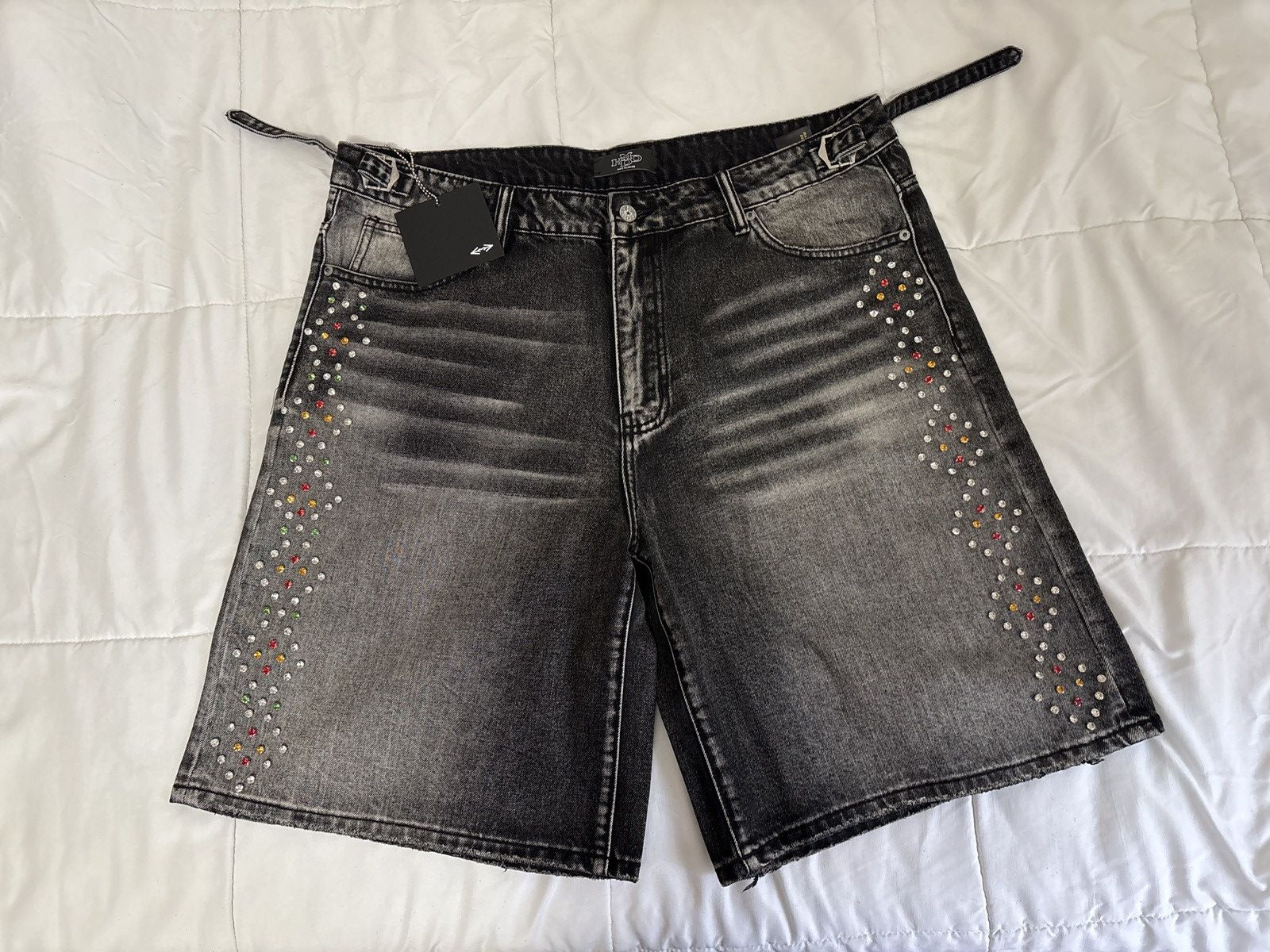 HMDD Black Crystal Jort Size US 38 / EU 54 - 1 Thumbnail