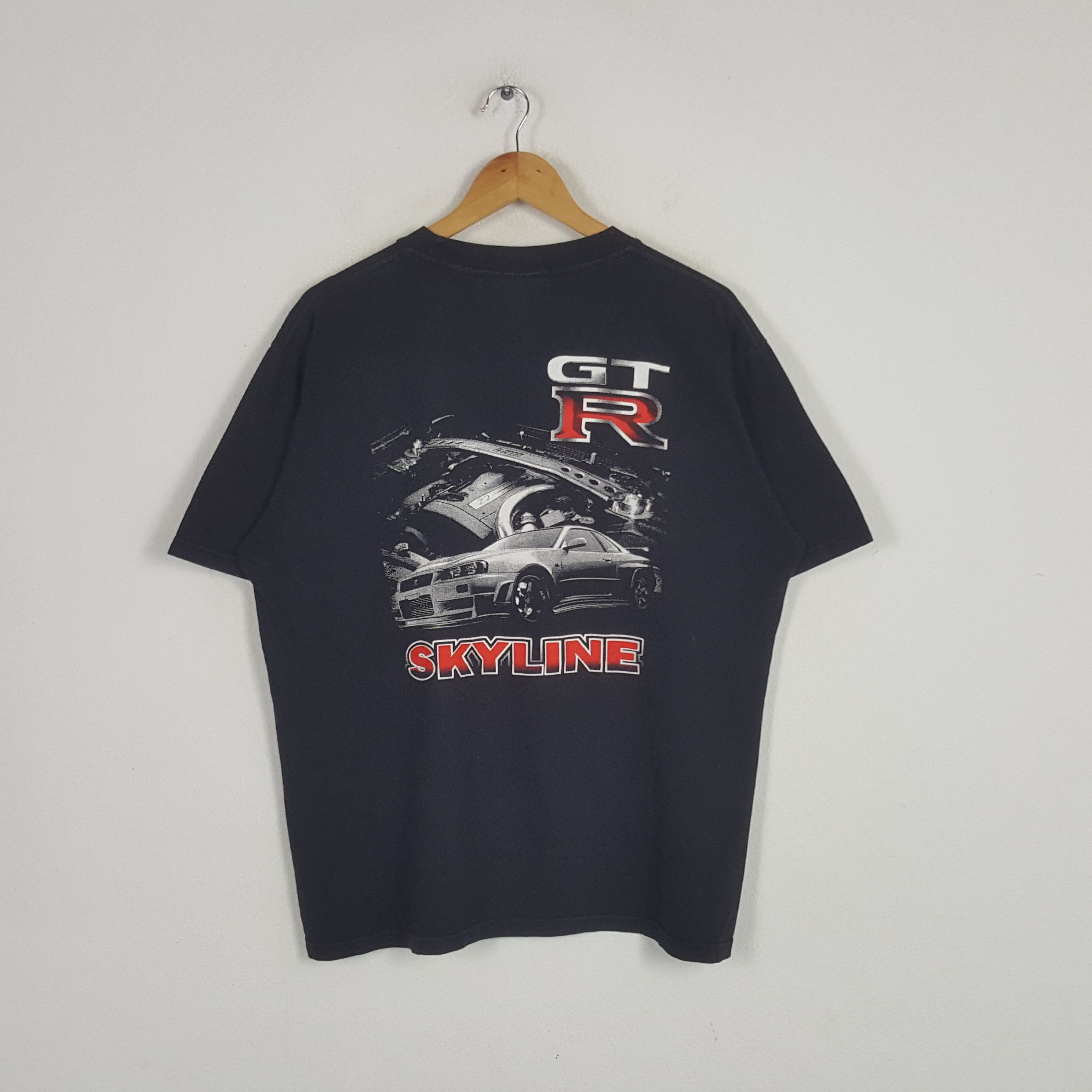 Japanese Brand × Vintage Vintage GTR Skyline Nissan Racing Motorsports Tshirt Size US XL / EU 56 / 4 - 1 Thumbnail