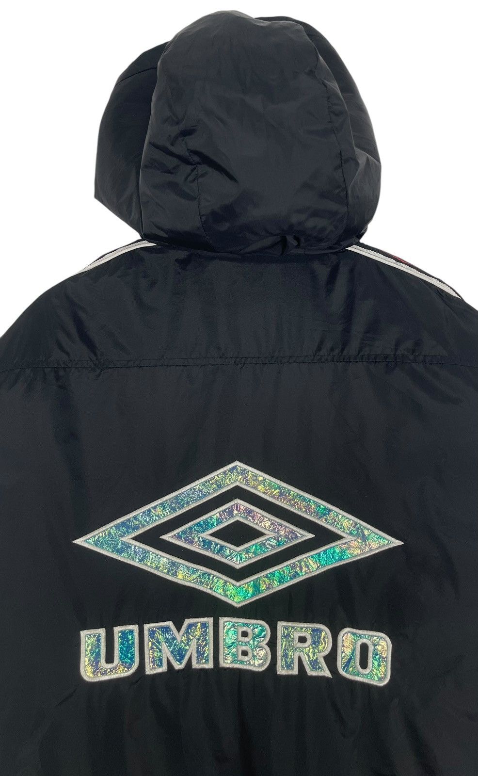 Umbro × Vintage 90s VINTAGE UMBRO CHROME LOGO LONG JACKET Size US L / EU 52-54 / 3 - 7 Thumbnail